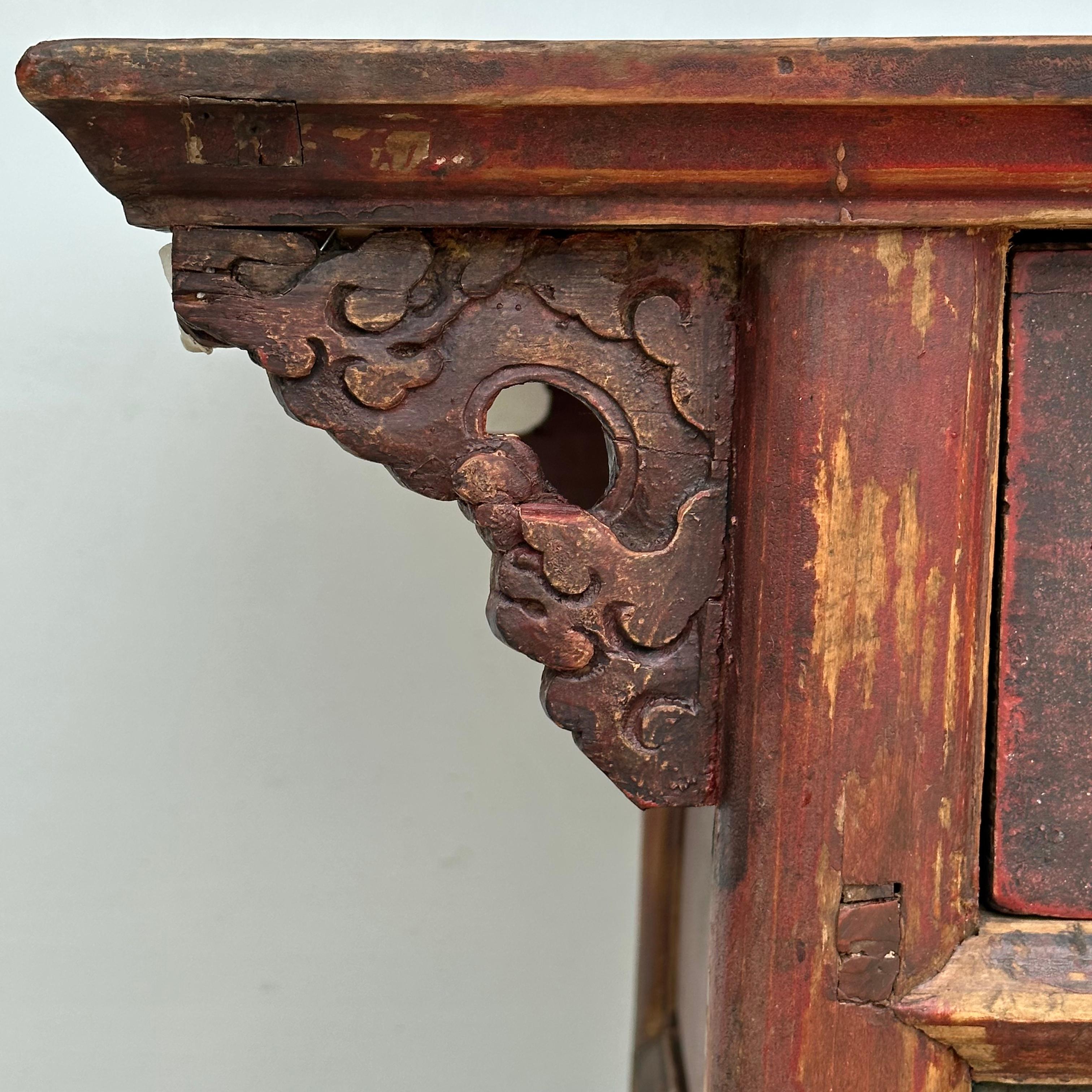 Vintage Fujian Pinewood Tisch (Mitte des 20. Jahrhunderts) im Angebot