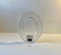 Vintage Full Crystal Photo Frame from Lindshammar Sweden, 1970s