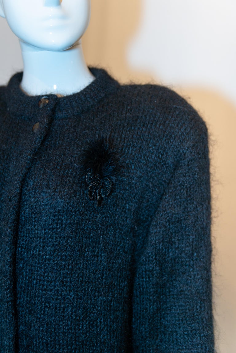 Vintage Full Length Mohair Coat by Riet Selen For Sale at 1stDibs