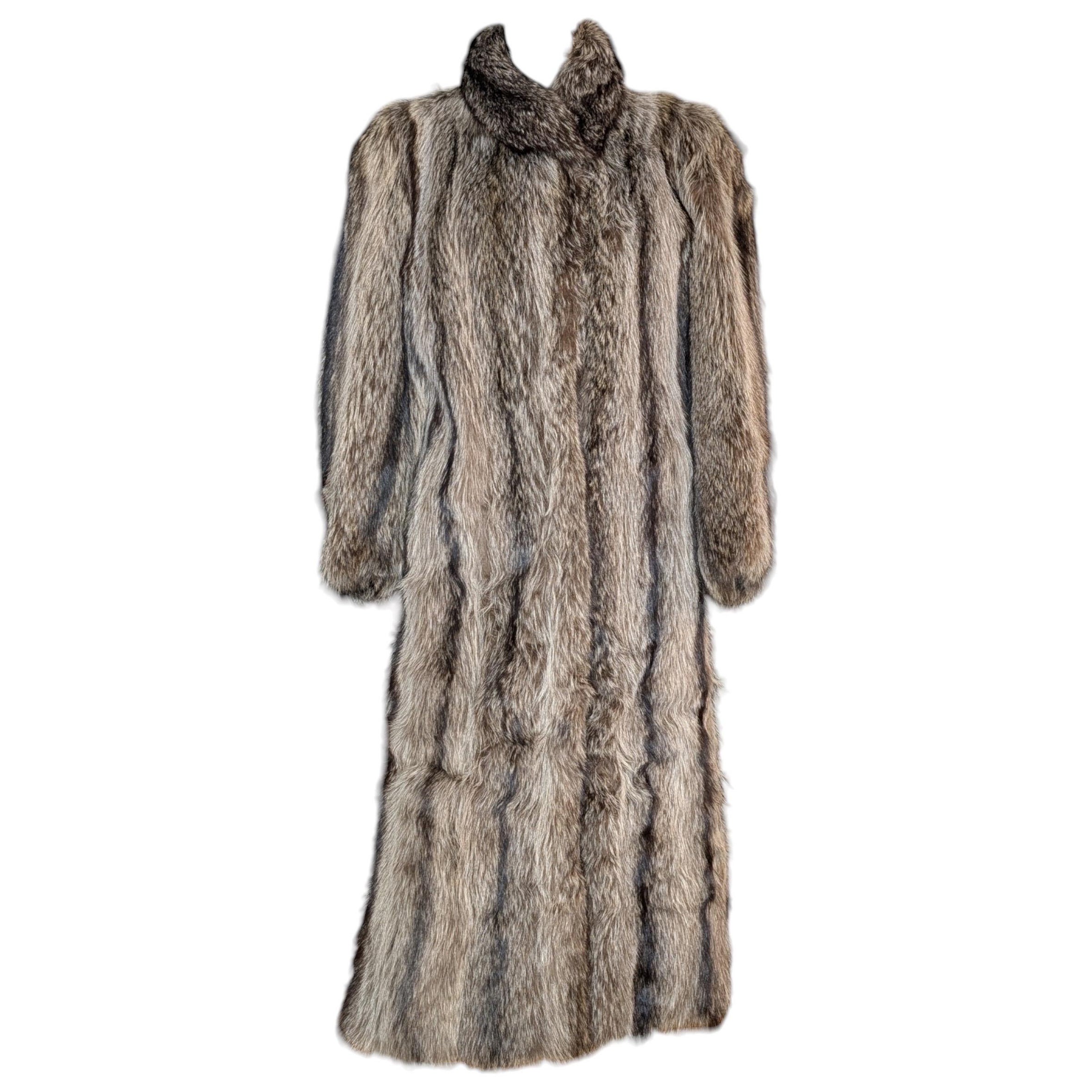 Vintage Full-Length Natural Fur Coat