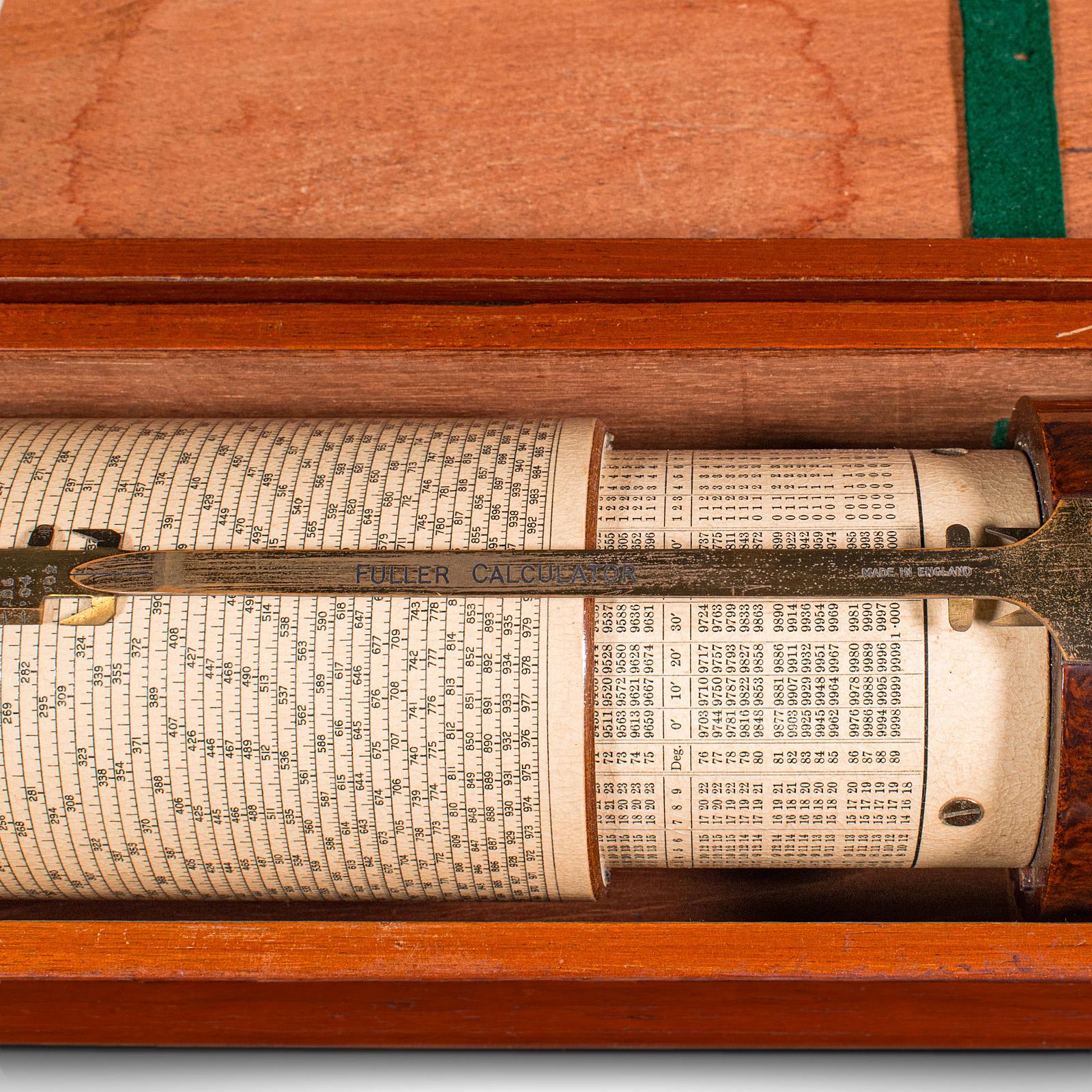 Vintage Fuller's Calculator, English, Bakelite, Brass, Mathematical Instrument For Sale 6