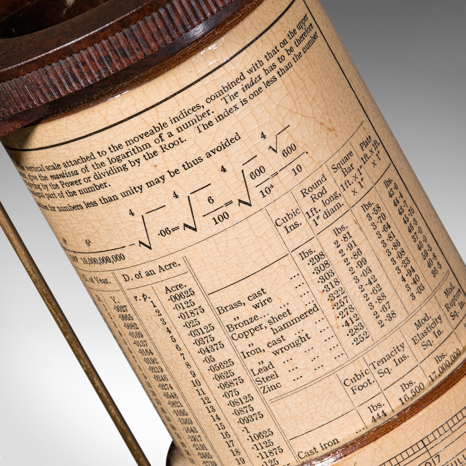 Vintage Fuller's Calculator, English, Bakelite, Brass, Mathematical Instrument For Sale 1