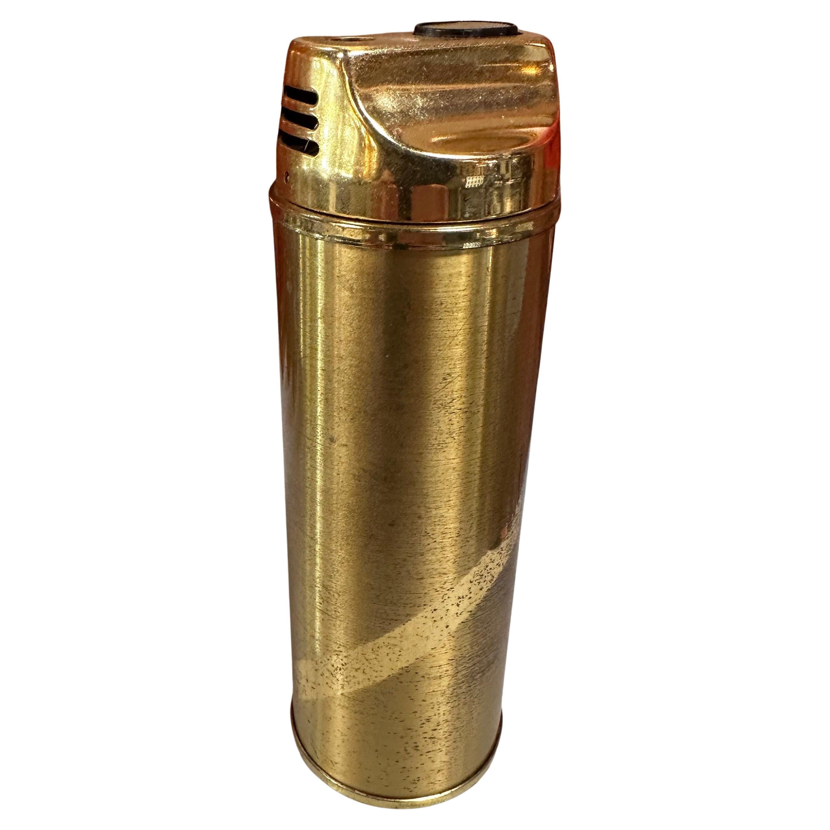 Vintage Fully Brass Italian Lighter 1970s For Sale