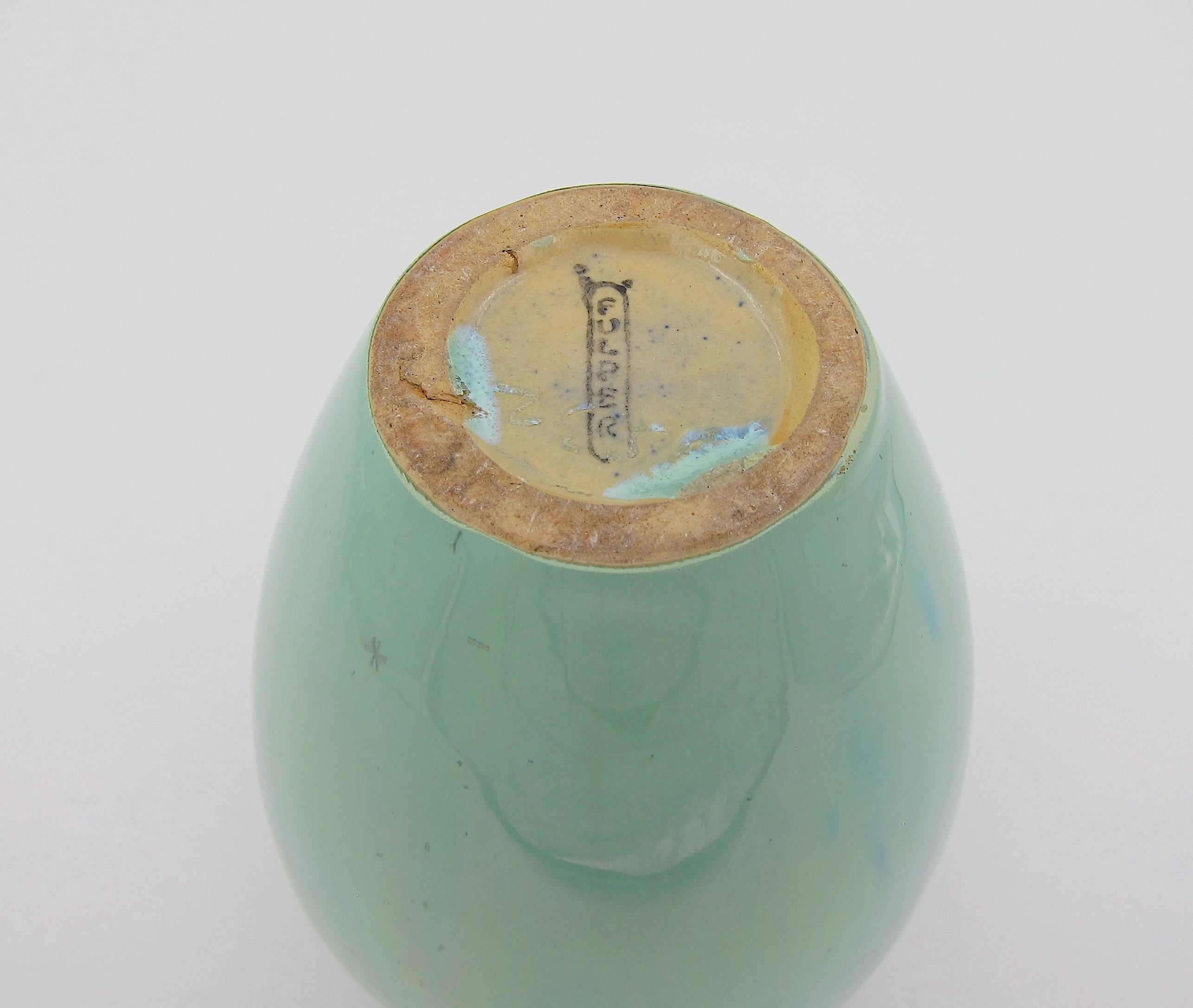 Vintage Fulper Pottery Vase with a Flambé Glaze 2