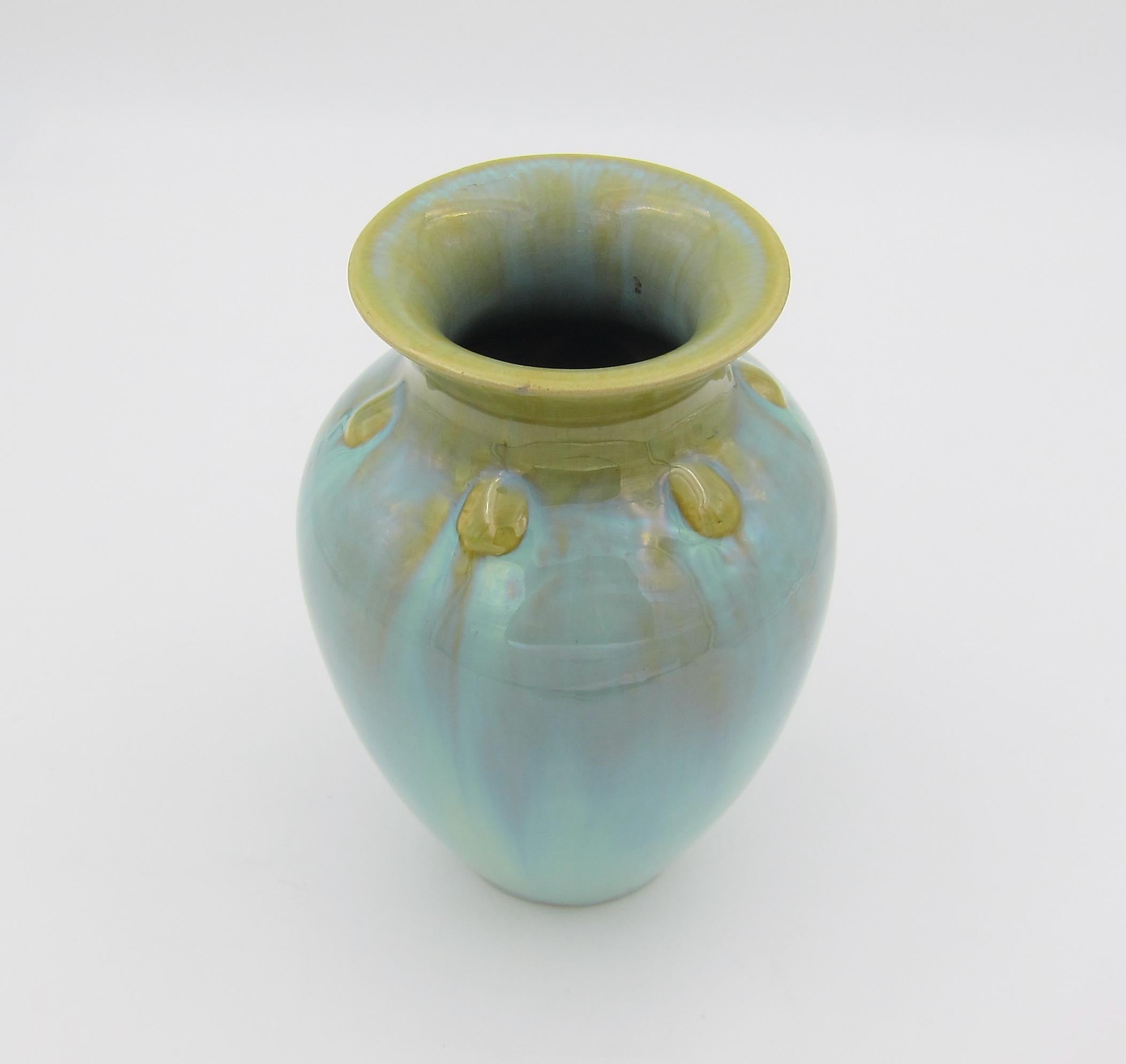 Vintage Fulper Pottery Vase with a Flambé Glaze 4