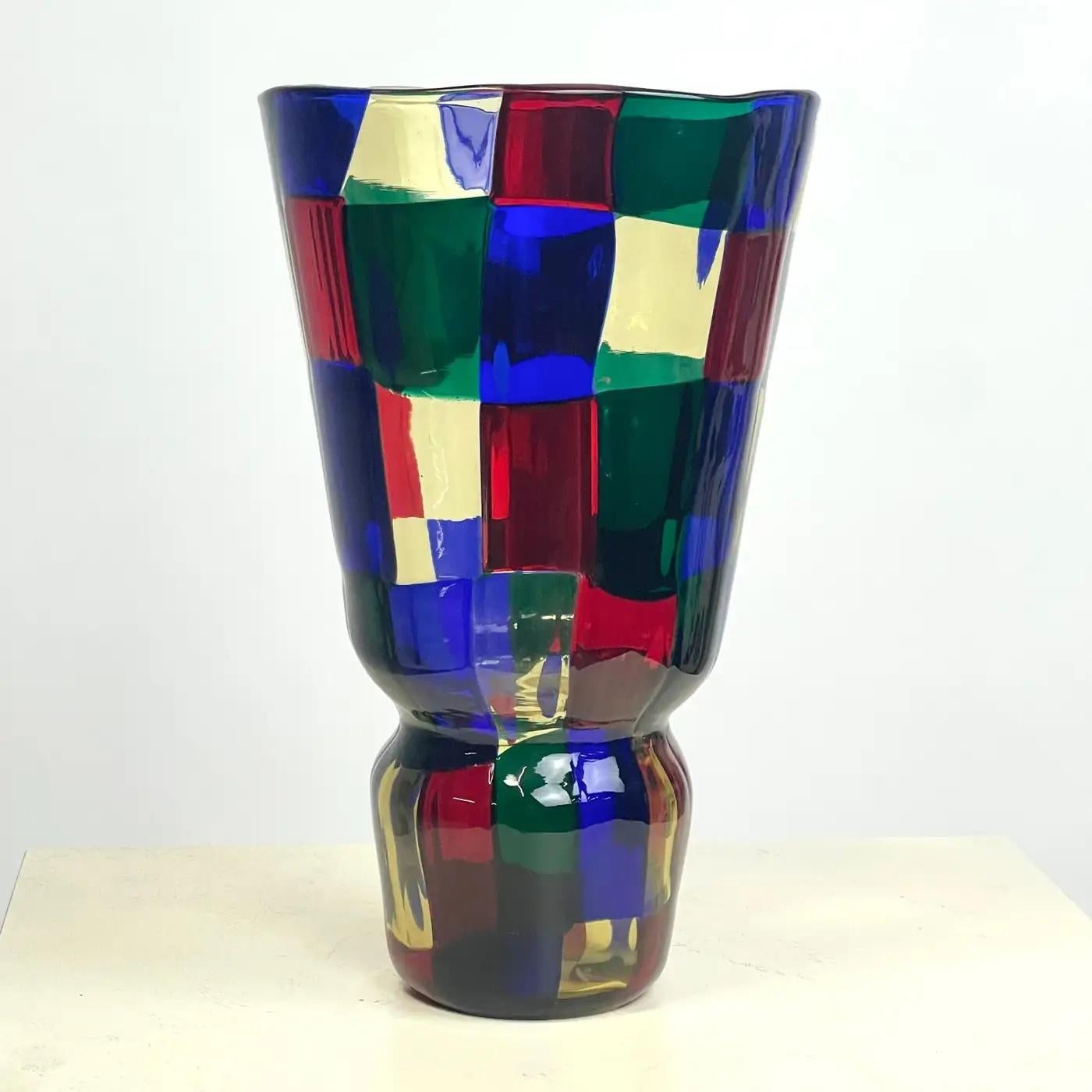 Vaso d'epoca Fulvio Bianconi per Venini Pezzato 4