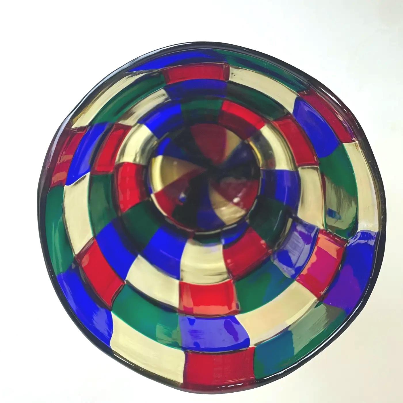 Vaso d'epoca Fulvio Bianconi per Venini Pezzato 5