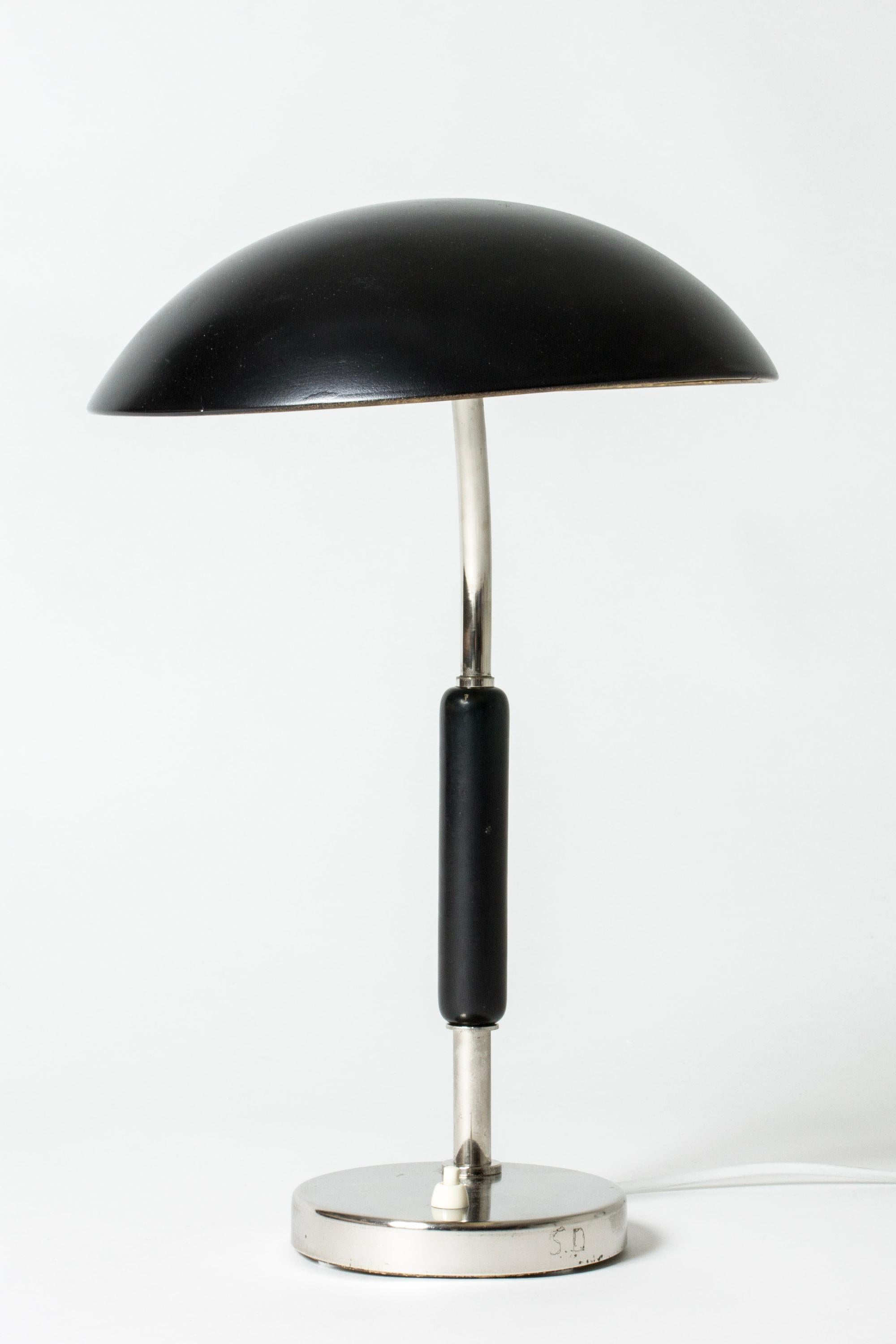 Mid-20th Century Vintage Functionalist Table or Desk Lamp from ASEA, Sweden, 1930s For Sale