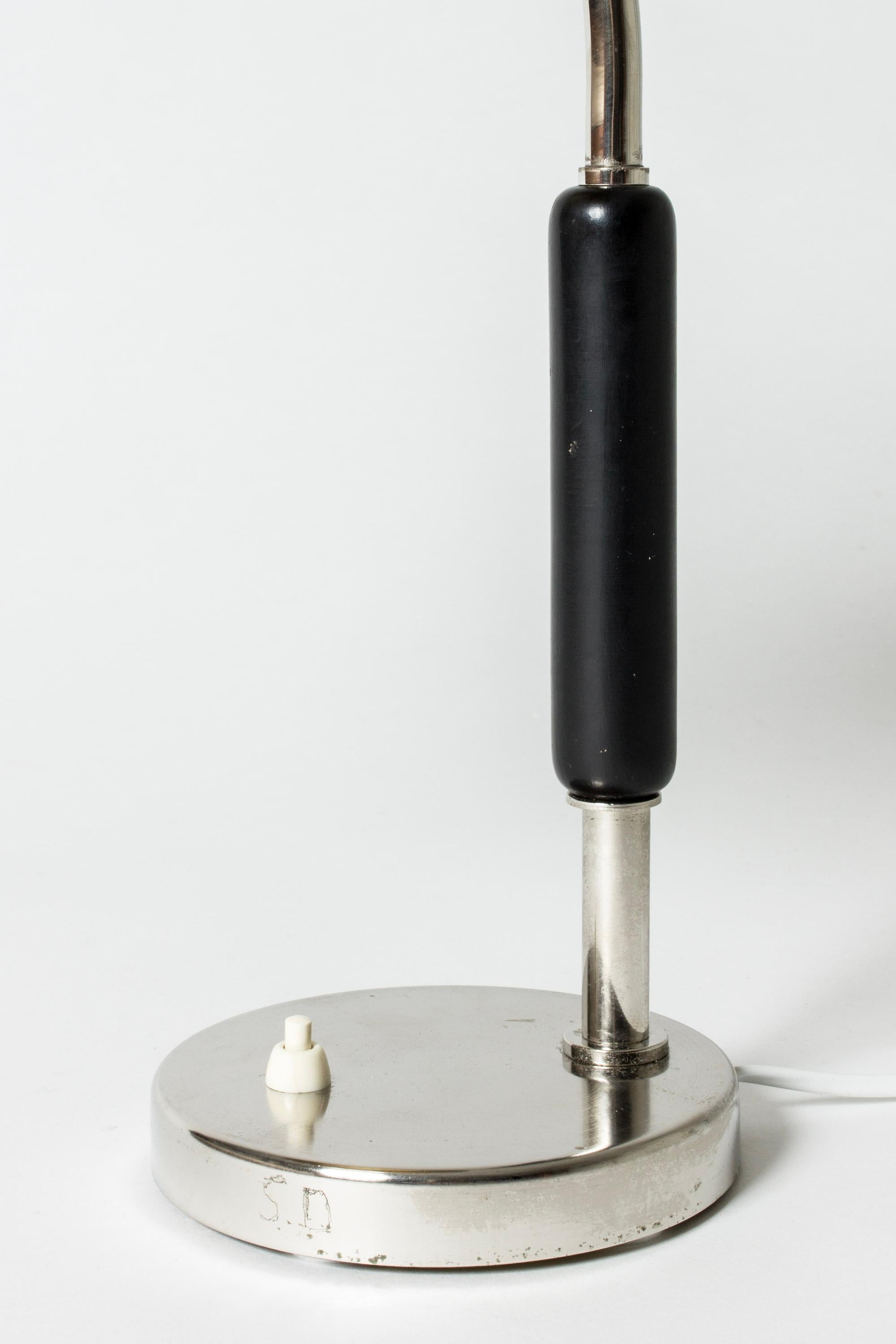 Vintage Functionalist Table or Desk Lamp from ASEA, Sweden, 1930s For Sale 1