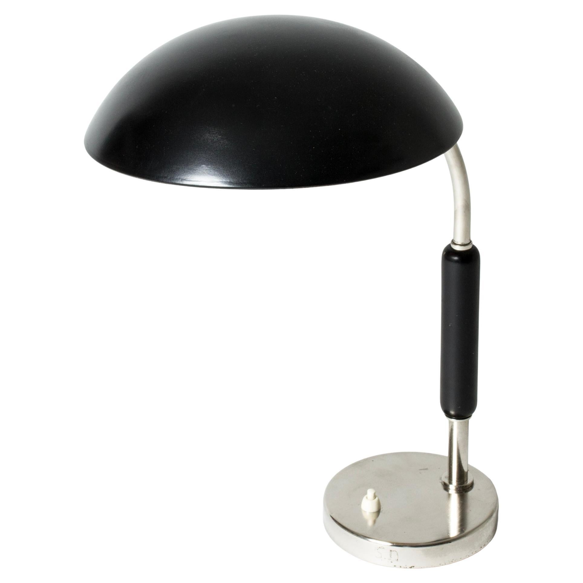 Vintage Functionalist Table or Desk Lamp from ASEA, Sweden, 1930s For Sale