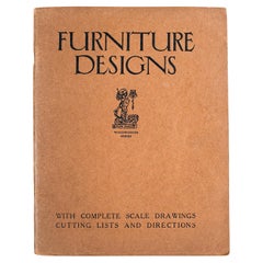 Vintage Furniture Designs Folio, English, Carpenter's Reference Book, Patterns