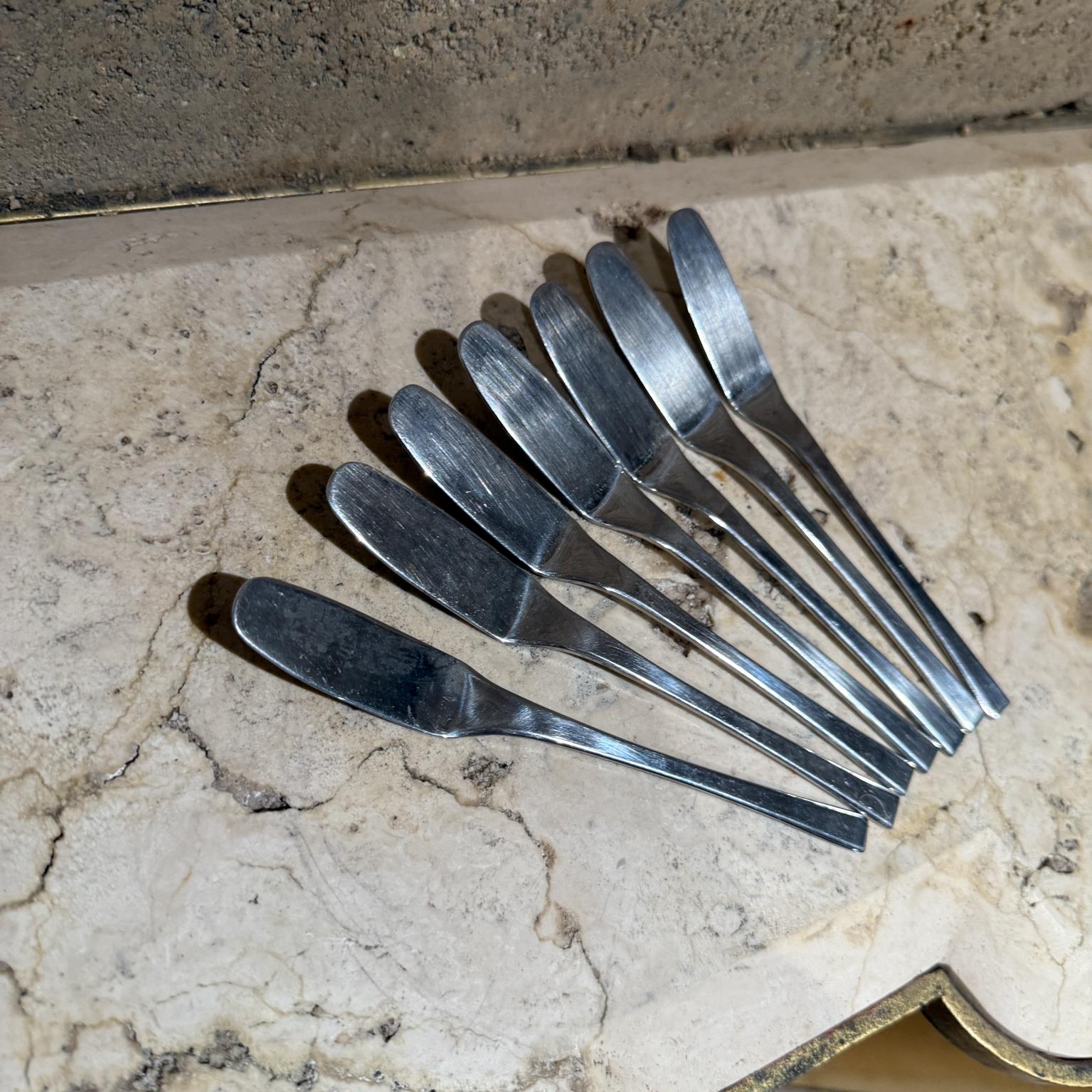 Allemand Vintage Fürsta Furosil Germany Knives Set of Seven en vente