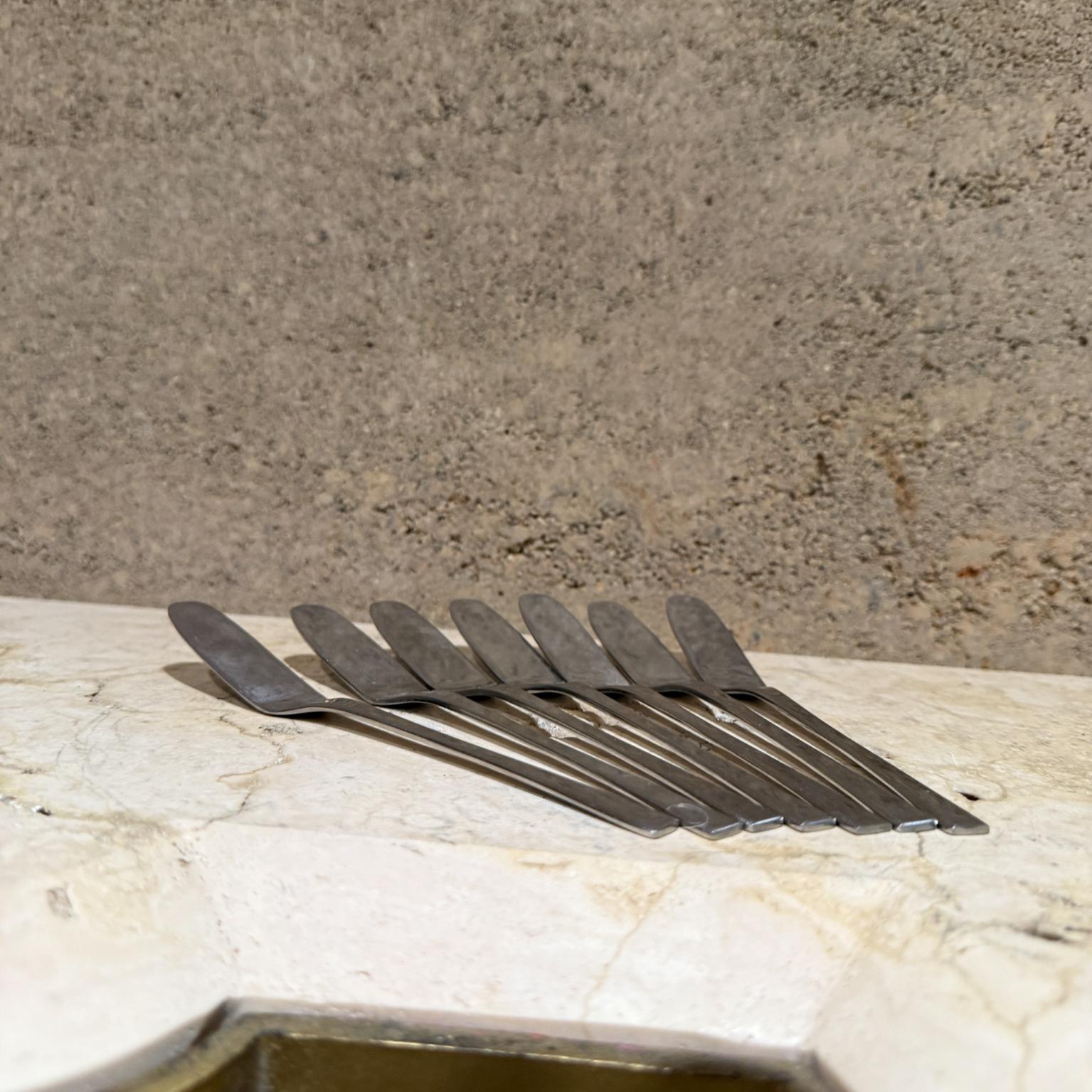 20ième siècle Vintage Fürsta Furosil Germany Knives Set of Seven en vente