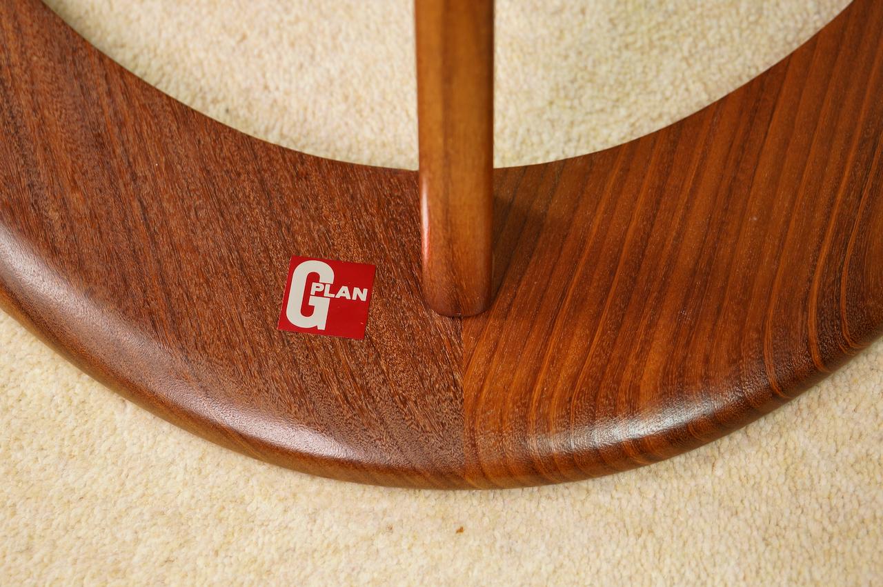 Vintage G Plan Astro Teak and Glass Oval Coffee Table, Retro 1960s Midcentury 7