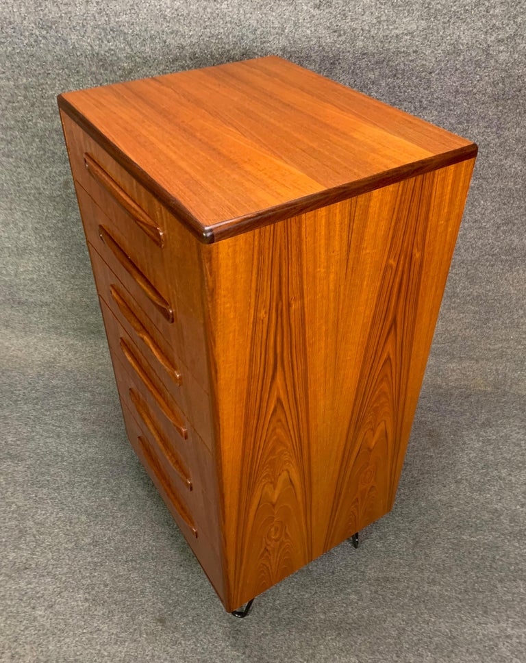 Vintage G Plan British MidCentury Modern Teak Highboy Dresser For Sale at 1stDibs
