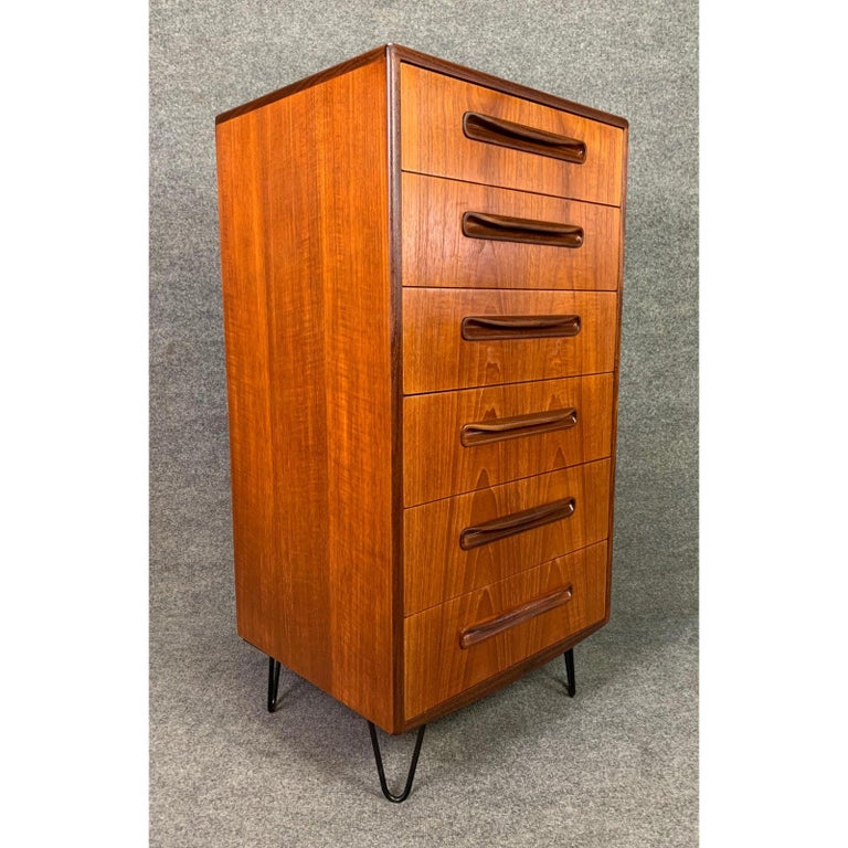 Vintage G Plan British MidCentury Modern Teak Highboy Dresser at 1stDibs g plan dresser