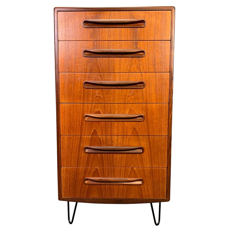 Vintage G Plan British MidCentury Modern Teak Highboy Dresser at 1stDibs g plan dresser