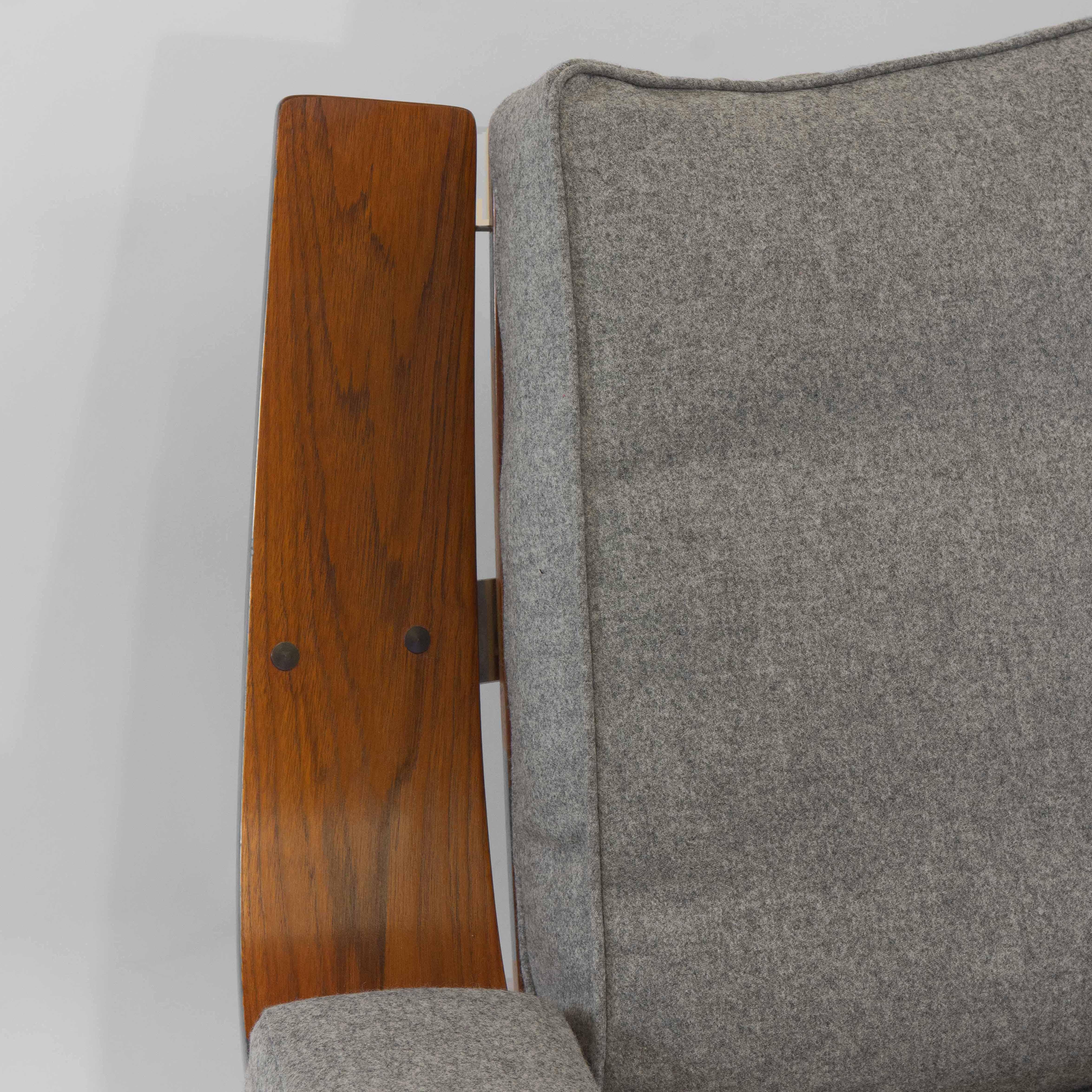 20th Century Vintage G Plan Housemaster Swivel Lounger Armchair Teak Chrome Wool No1 For Sale