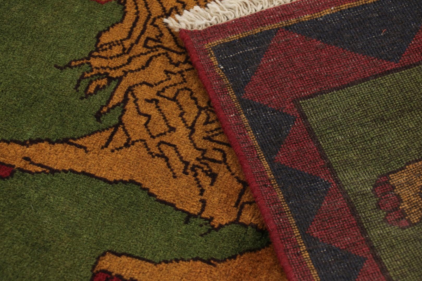 This vintage 3x5 Persian Gabbeh rug is the latest grand entry to Rug & Kilim’s curation of rare tribal pieces. Hand-knotted in wool circa 1950-1960.

On the Design: 

This vintage Gabbeh rug is a brilliant specimen of rustic tribal artistry and