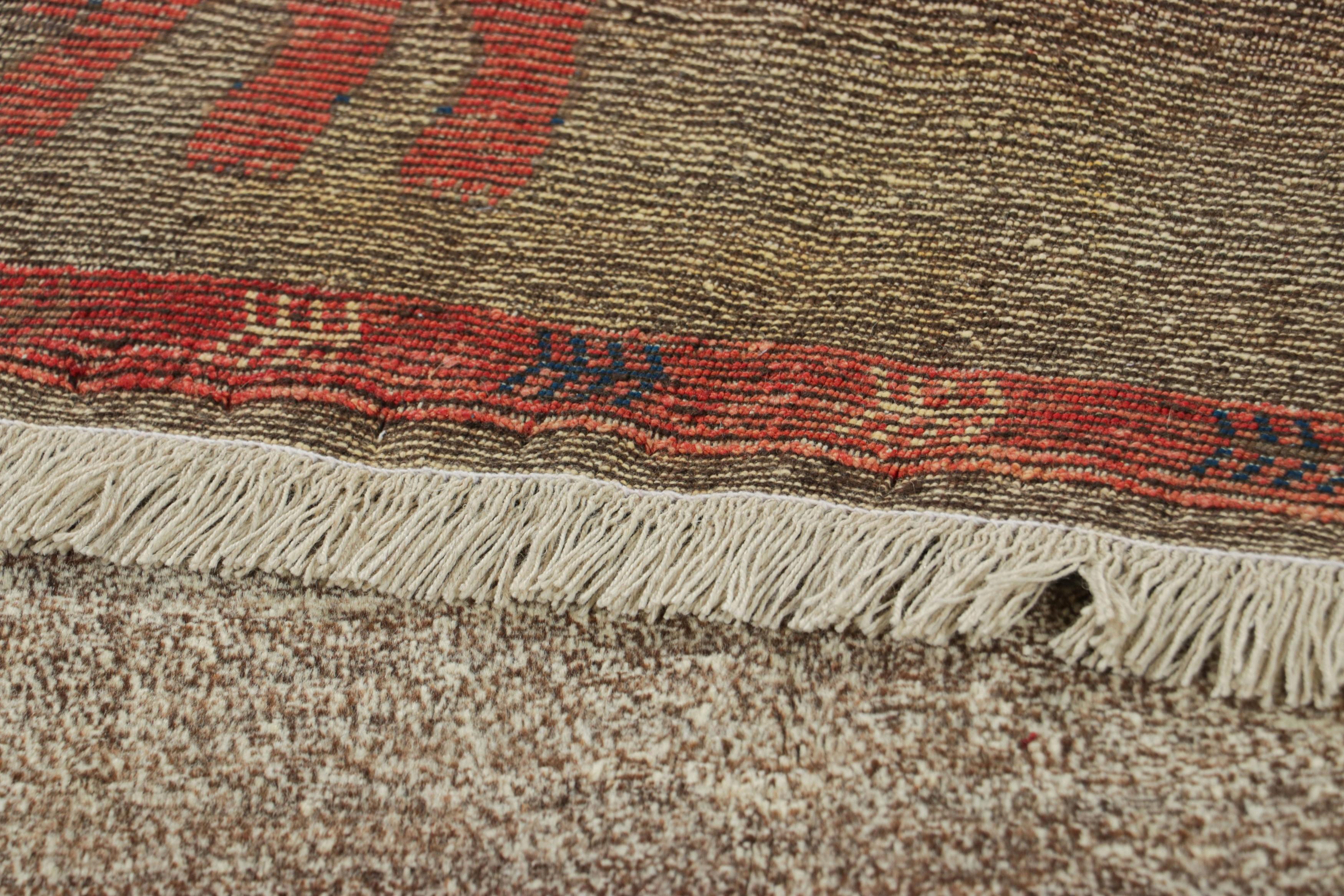 Alfombra Persa Gabbeh Vintage, Topo y Gris con Dibujos de Animales - Rug & Kilim Lana en venta