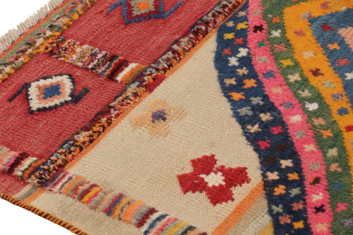 Alfombra Persa Gabbeh Vintage, Beige y Marrón - Rug & Kilim Tribal en venta