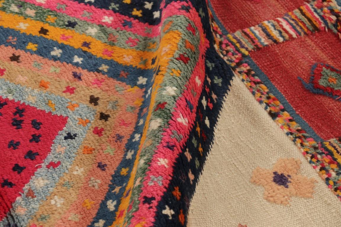 Alfombra Persa Gabbeh Vintage, Beige y Marrón - Rug & Kilim Lana en venta