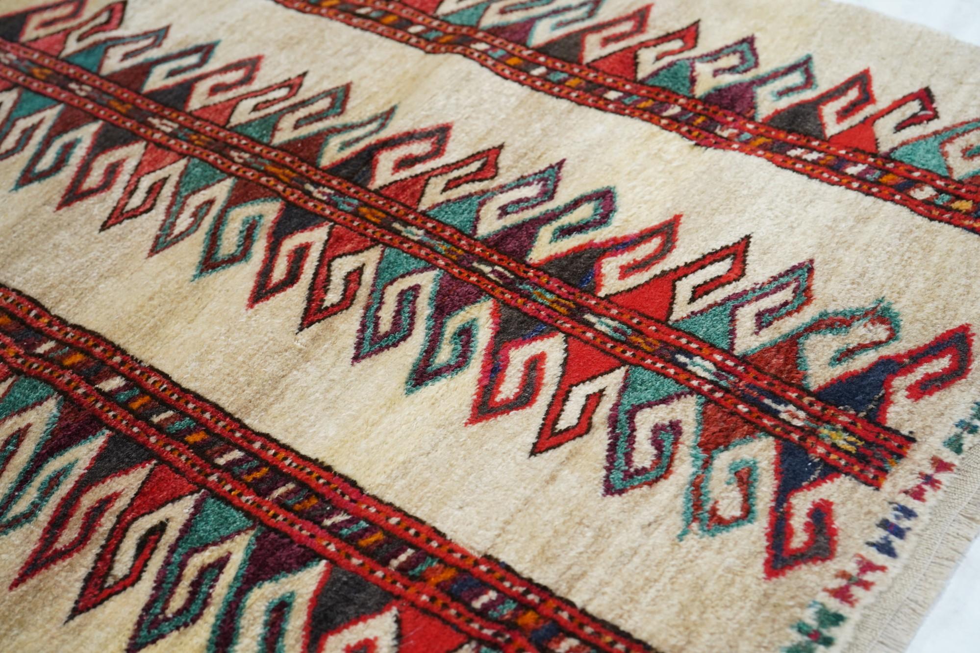 Mid-17th Century Vintage Gabbeh Rug 2'10'' x 3'6'' For Sale