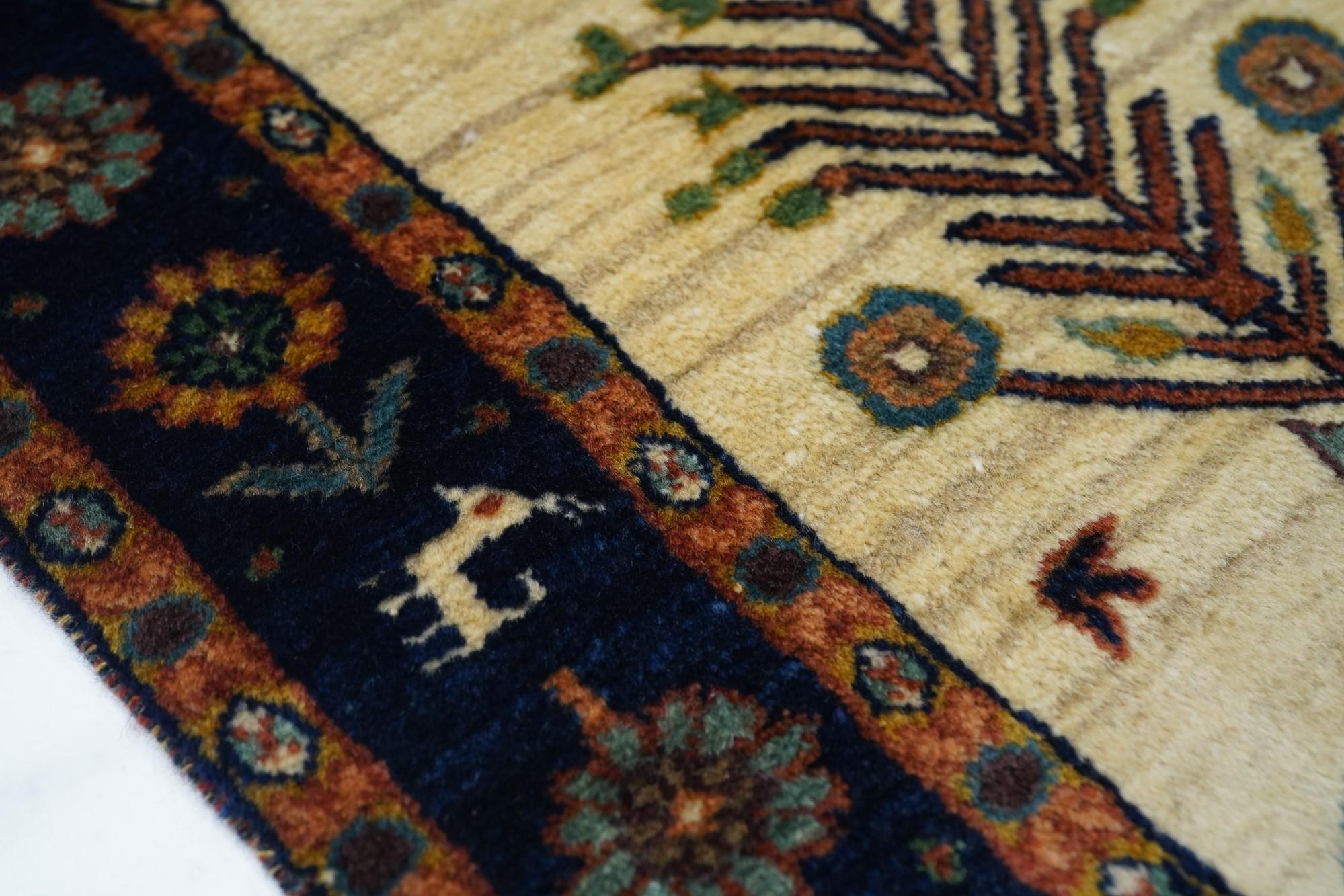 Mid-17th Century Vintage Gabbeh Rug For Sale