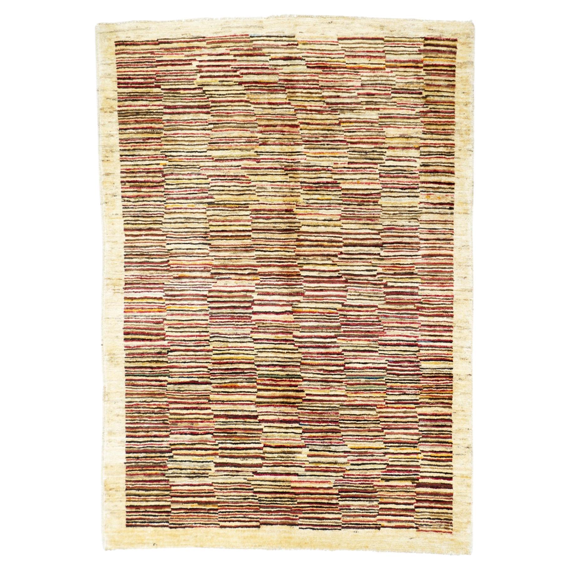 Gabbeh-Teppich 3'4'' x 4'10'' im Angebot