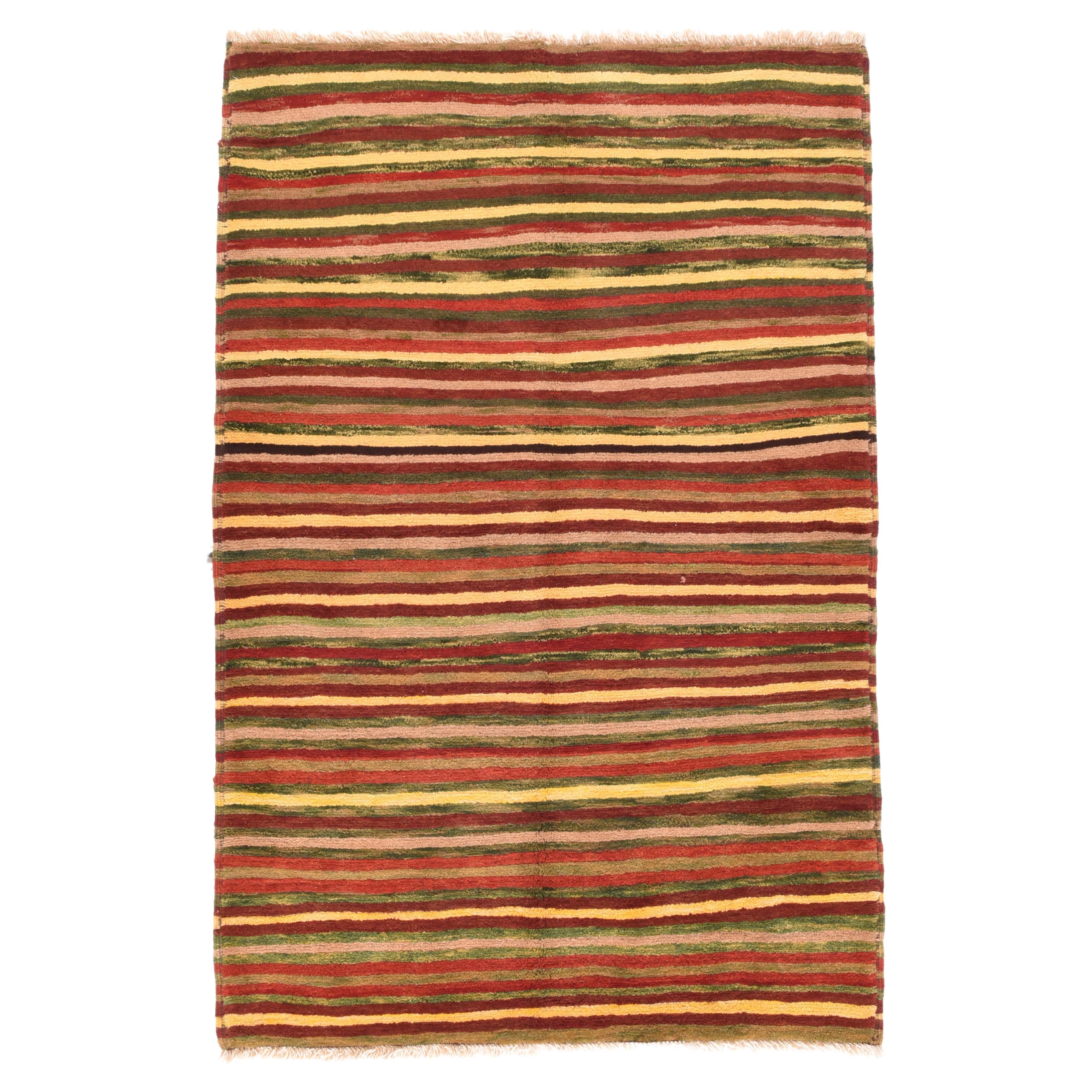 Tapis Gabbeh vintage 4'3'' x 6'5''