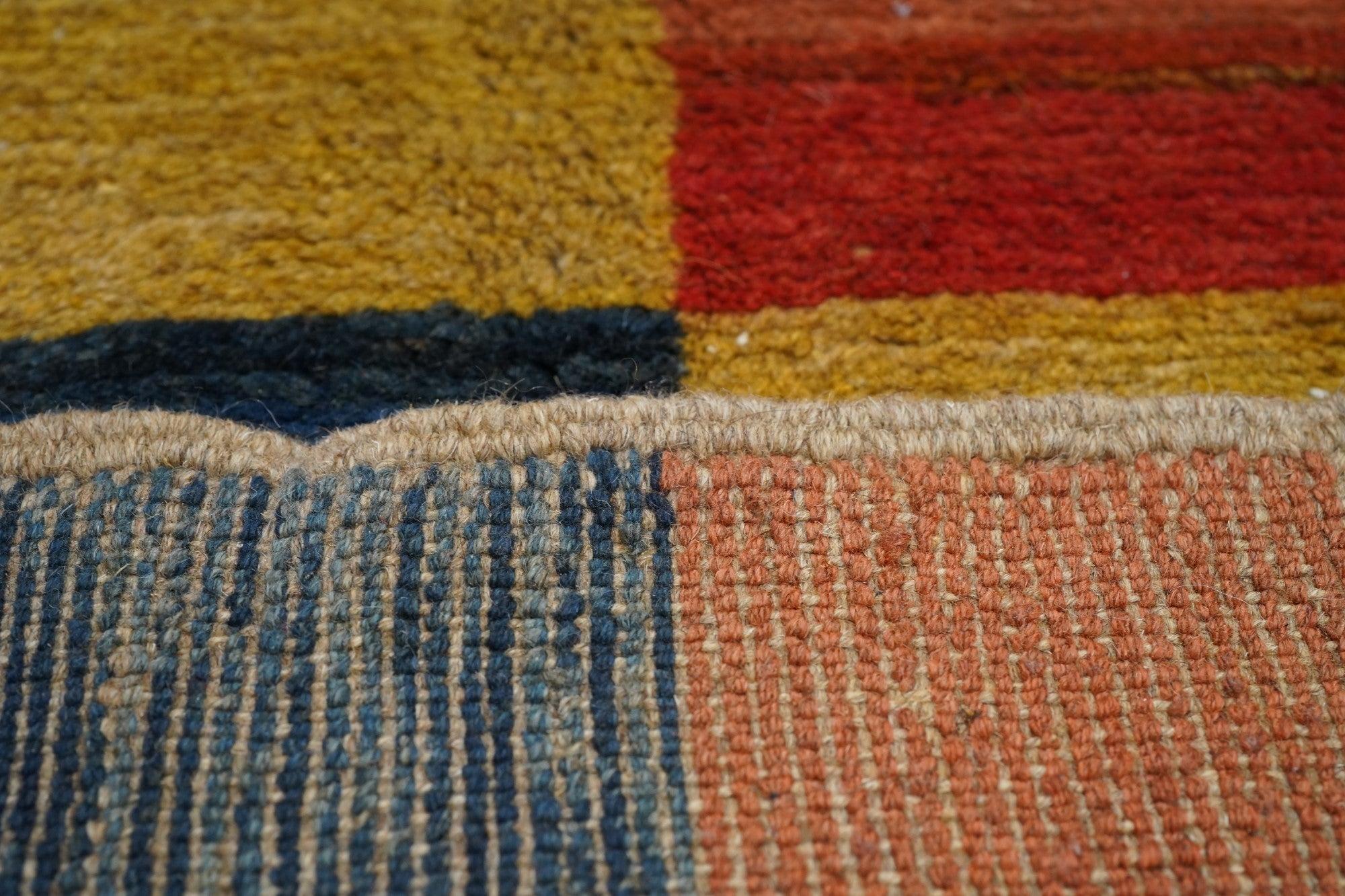 Vintage Gabbeh Rug 4'6'' x 6'4'' For Sale 4