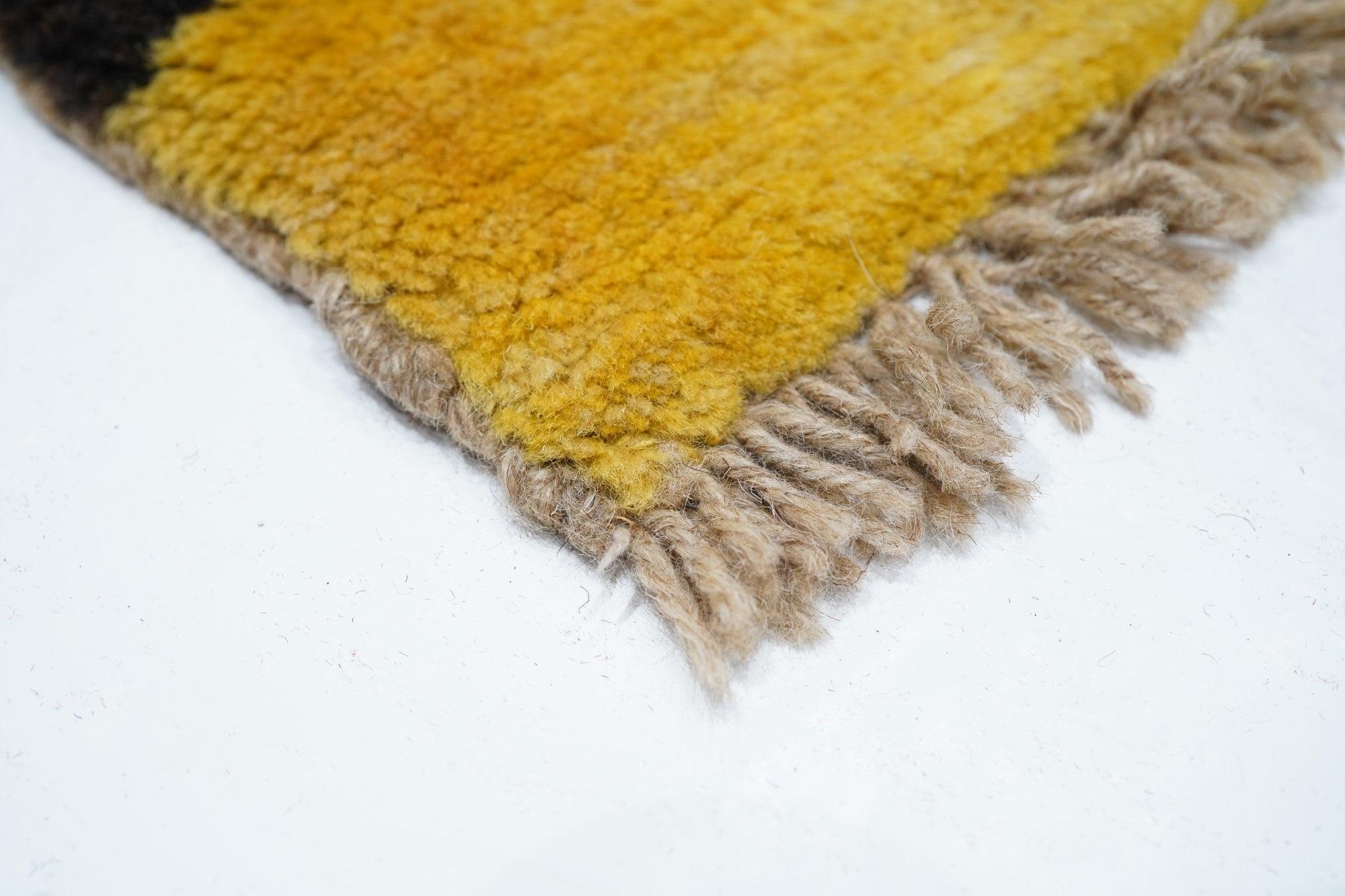 Persian Vintage Gabbeh Rug 4'6'' x 6'4'' For Sale