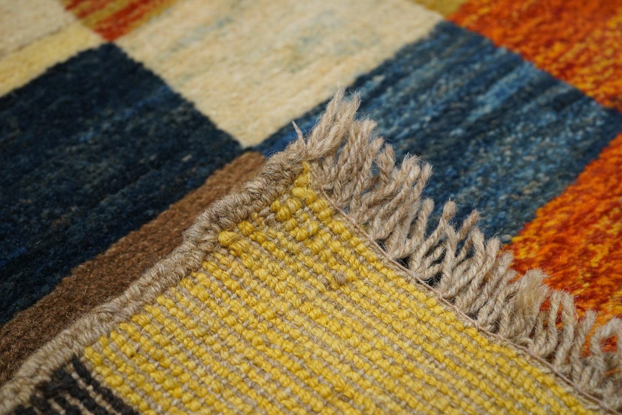Vintage Gabbeh Rug 4'6'' x 6'4'' For Sale 3