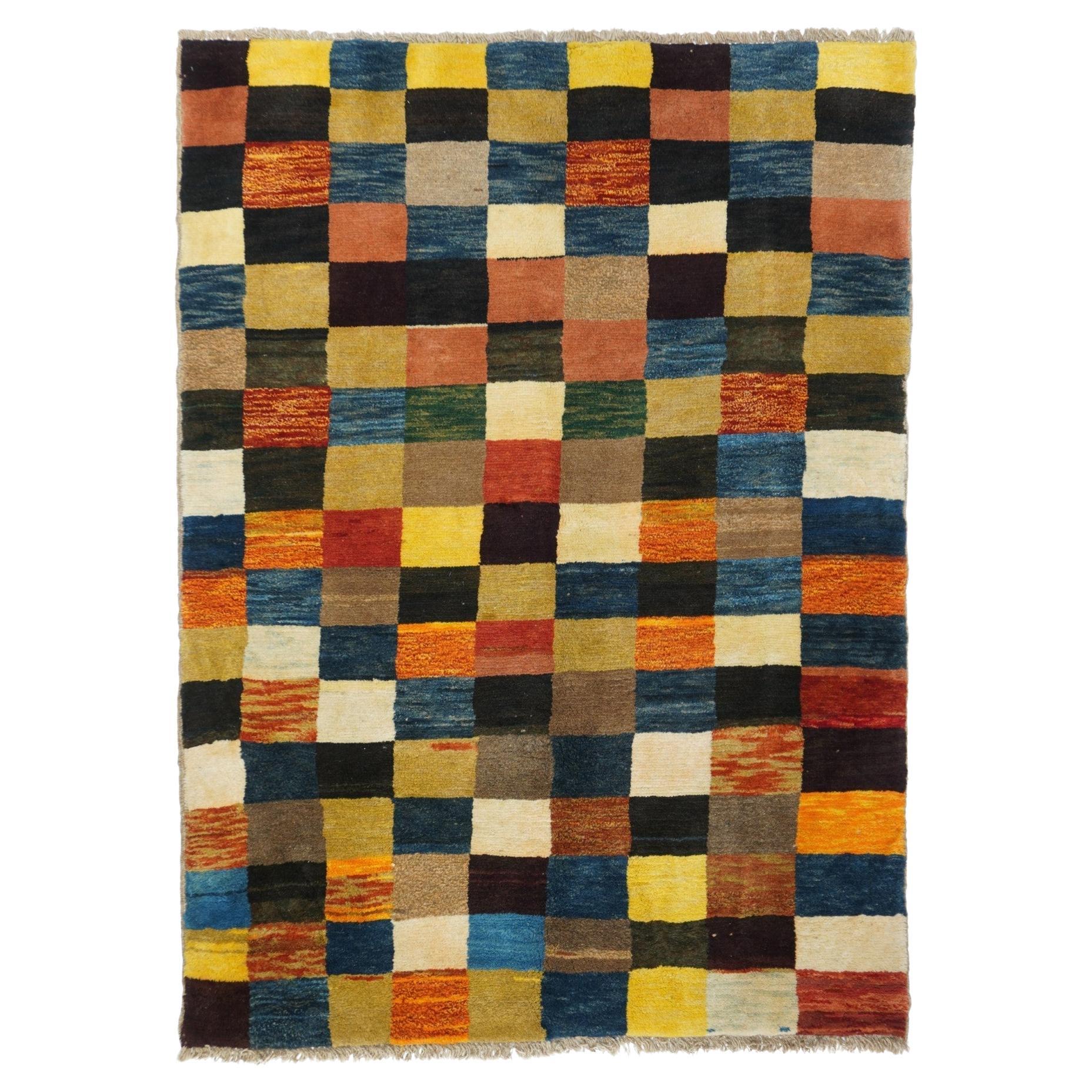 Tapis Gabbeh vintage 4'6'' x 6'4''