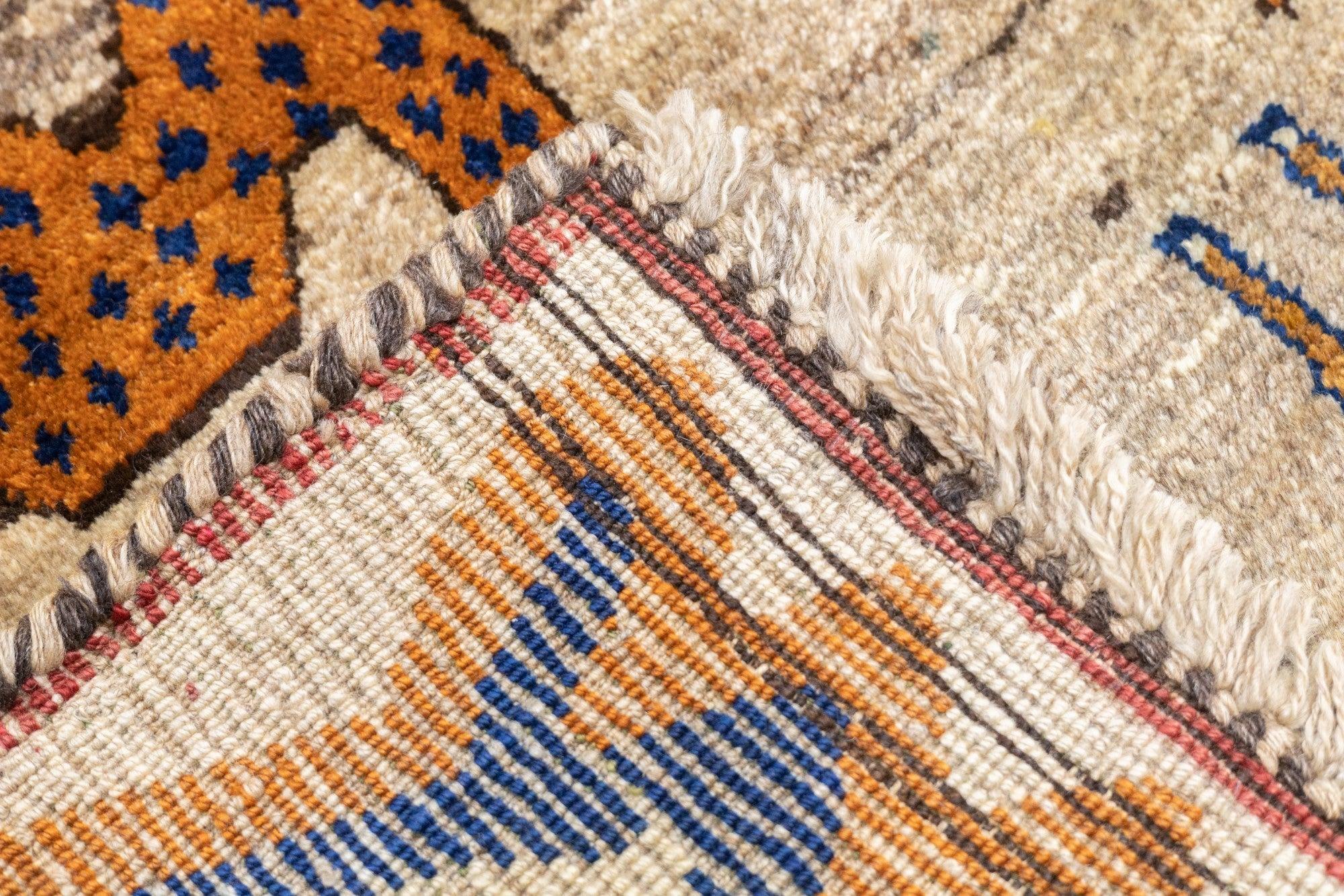 Vintage Gabbeh Rug 4'8'' x 6'5'' For Sale 8