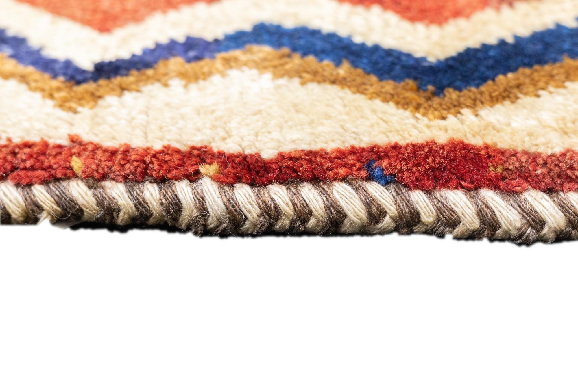 Wool Vintage Gabbeh Rug 4'8'' x 6'5'' For Sale
