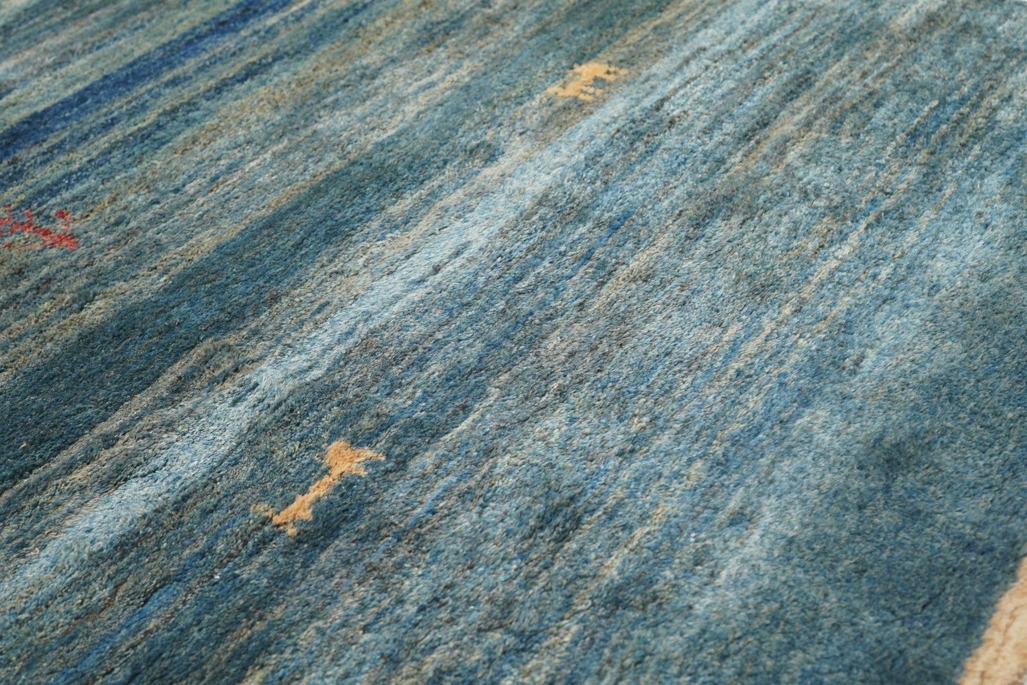 Wool Vintage Gabbeh Rug 5'11'' x 5'11'' For Sale