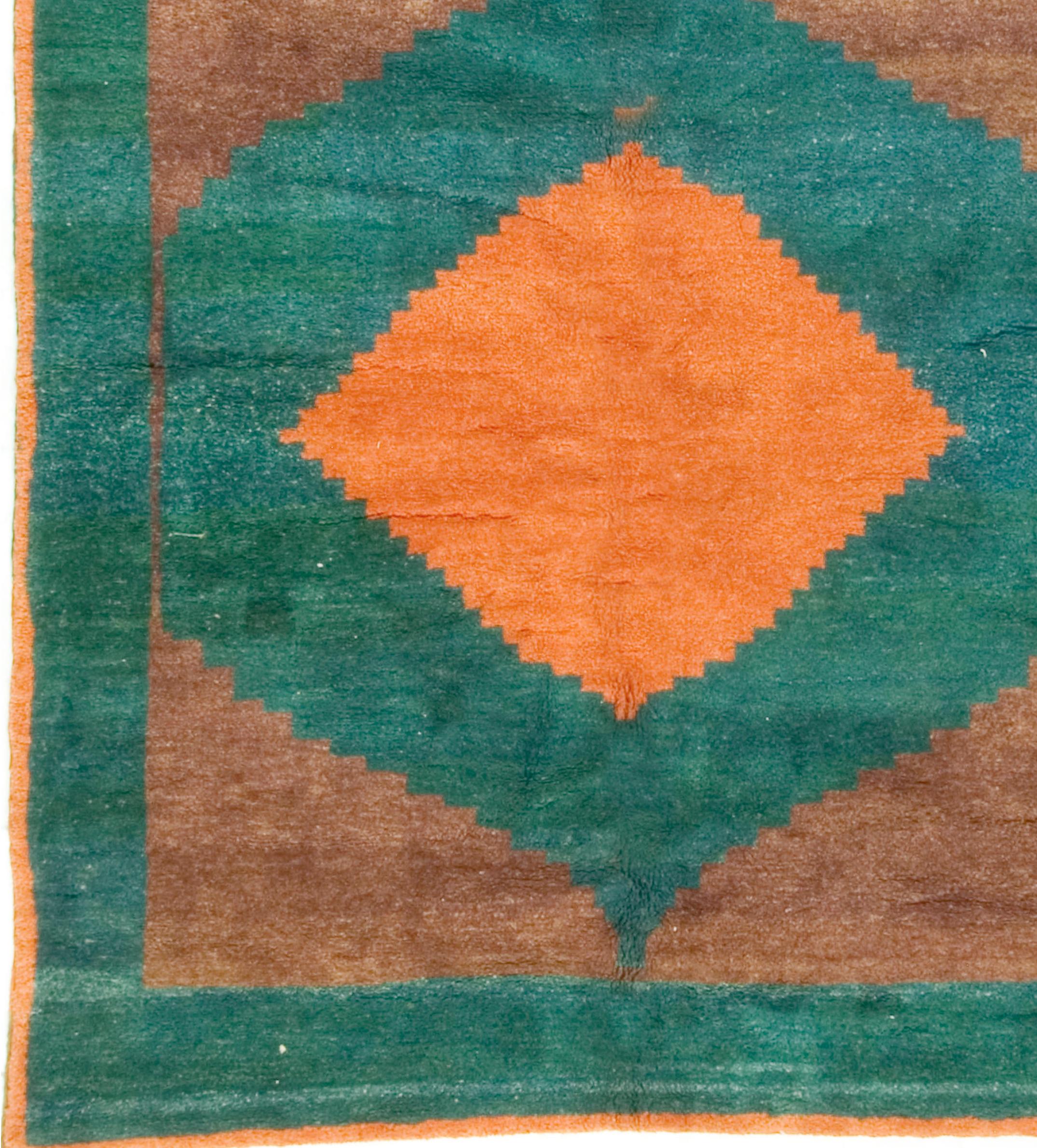 XX secolo Tappeto Gabbeh vintage 6'5 X 7'2 in vendita