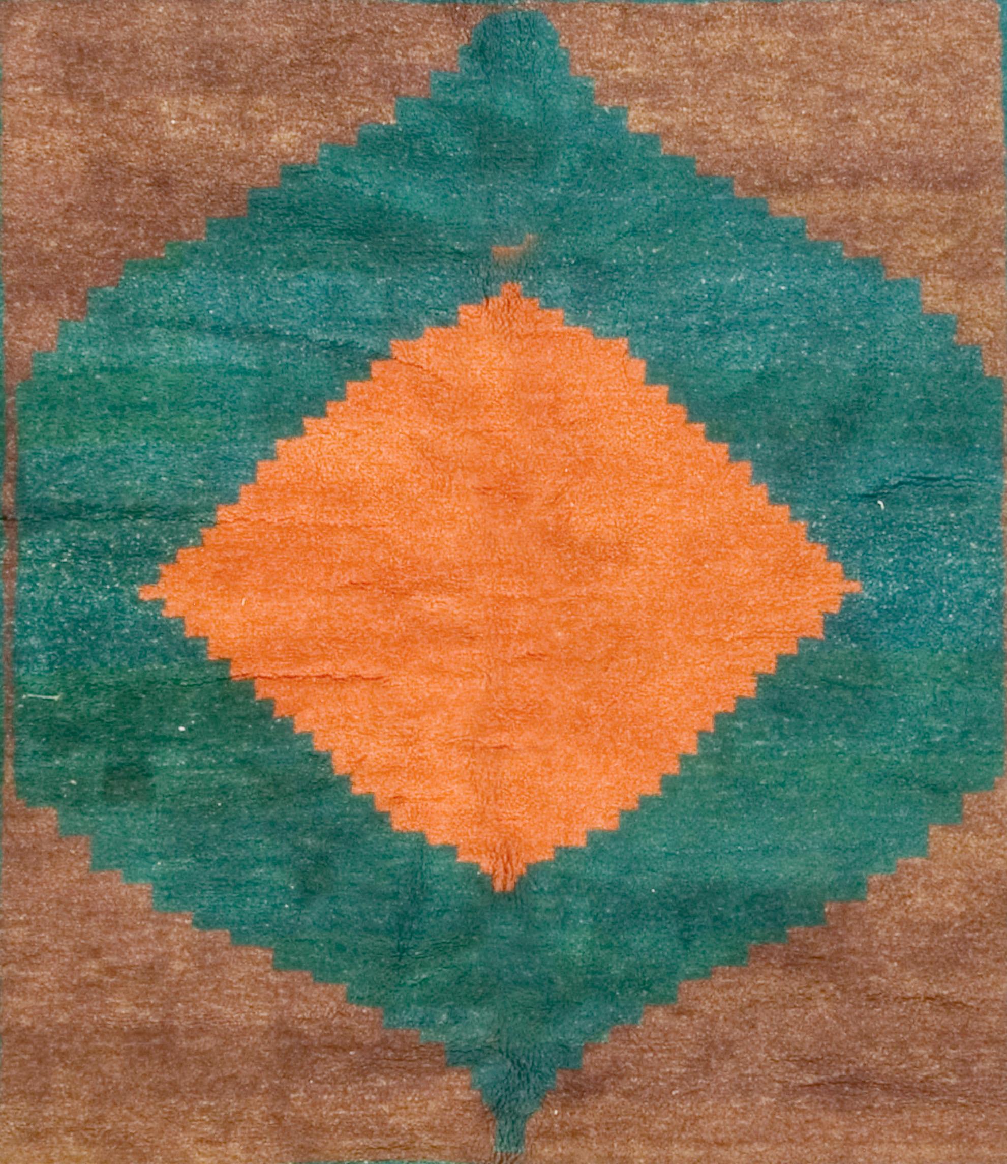 Tappeto Gabbeh vintage 6'5 X 7'2 in vendita 1