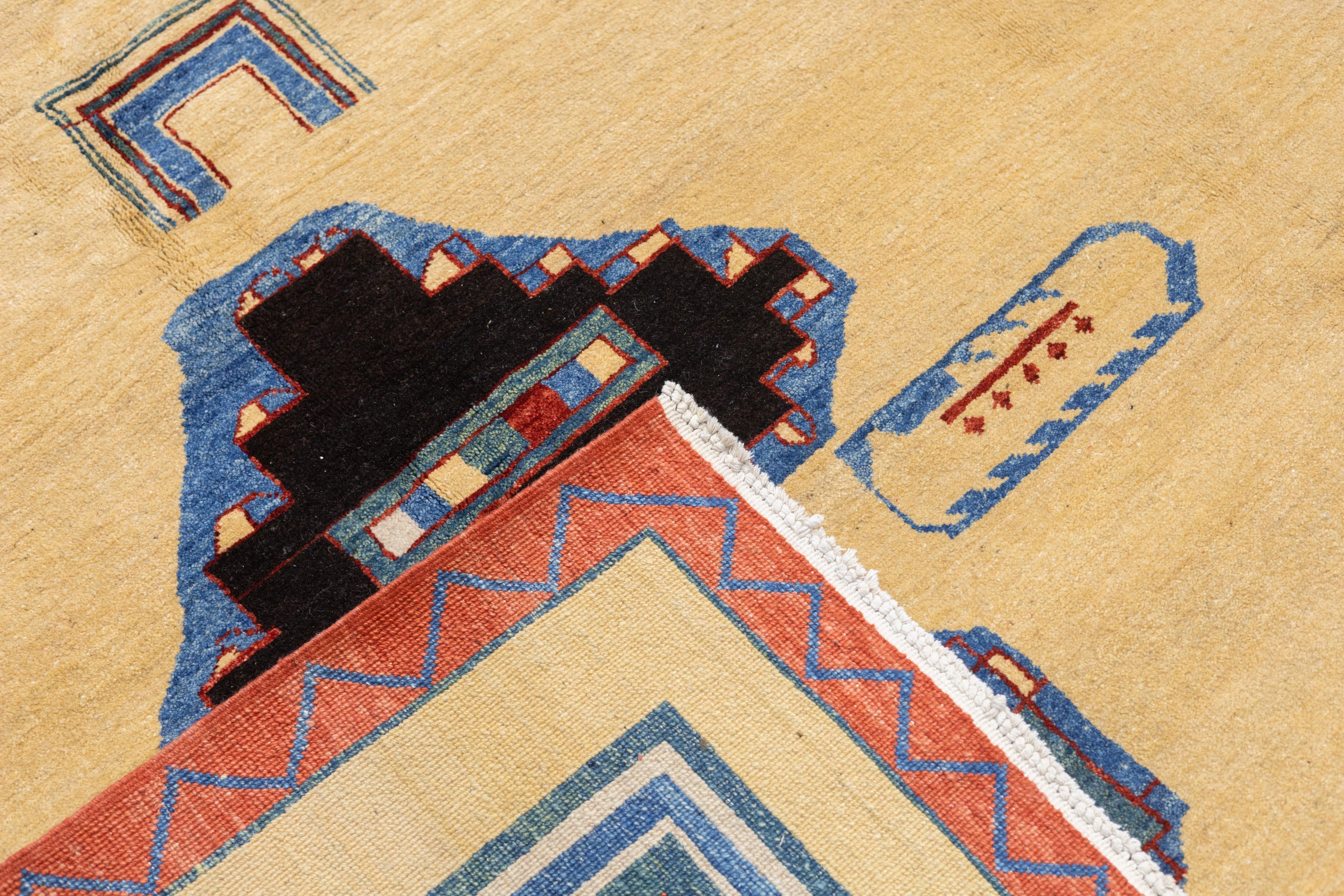 Vintage Gabbeh Teppich 7'9'' x 7'11'' im Angebot 6