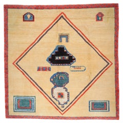 Vintage Gabbeh Rug 7'9'' x 7'11''