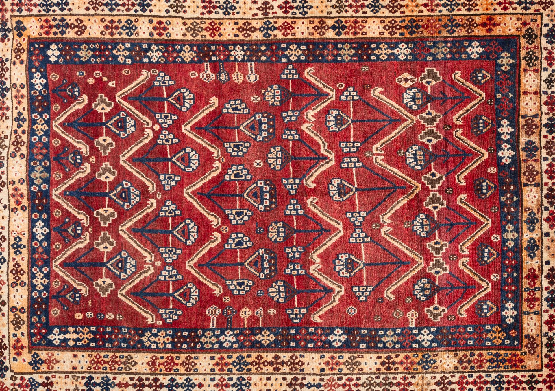 Gabbeh-Teppich Vintage (Aserbaidschanisch) im Angebot