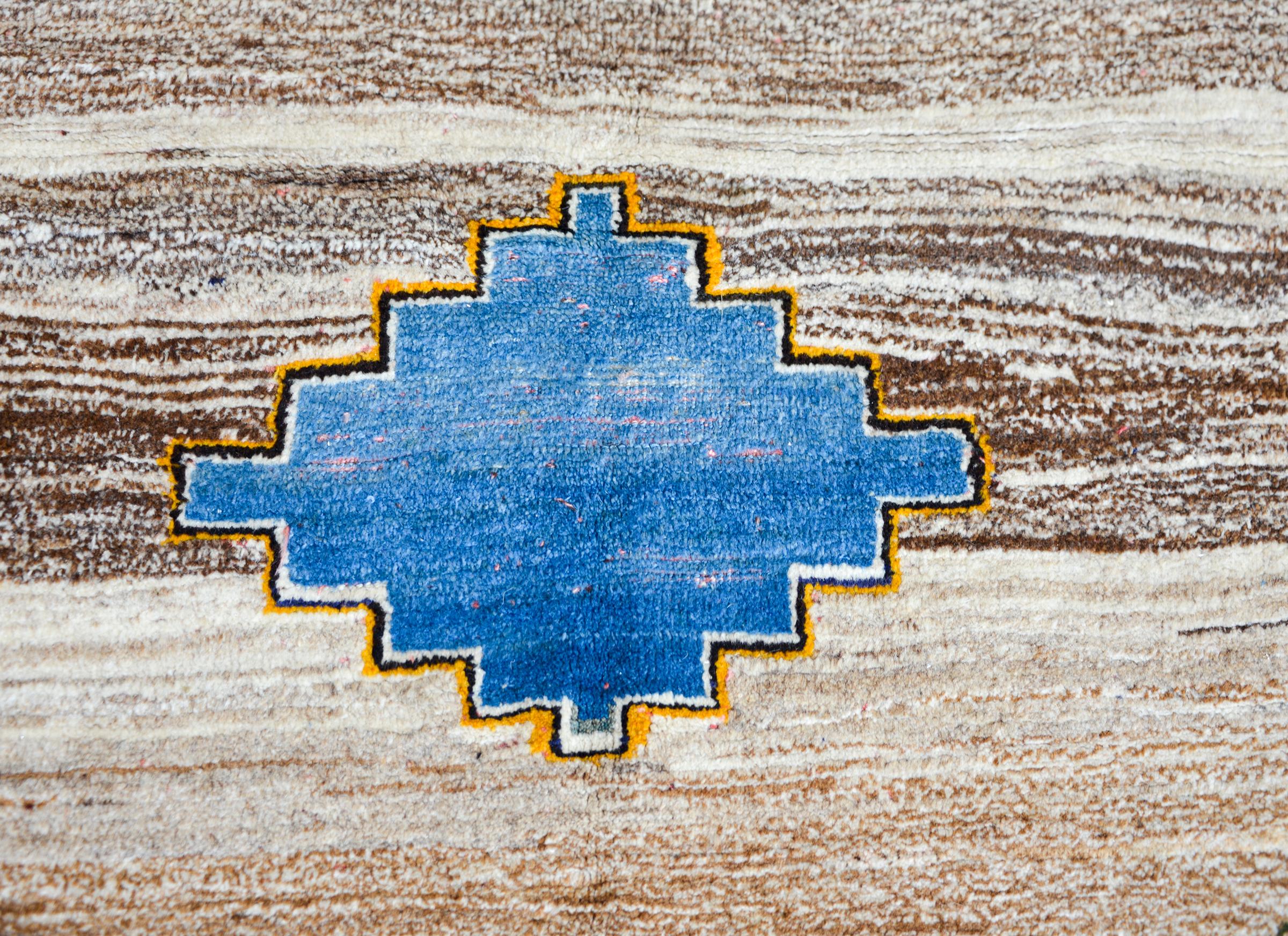 Gabbeh Teppich im Vintage-Stil (Persisch) im Angebot
