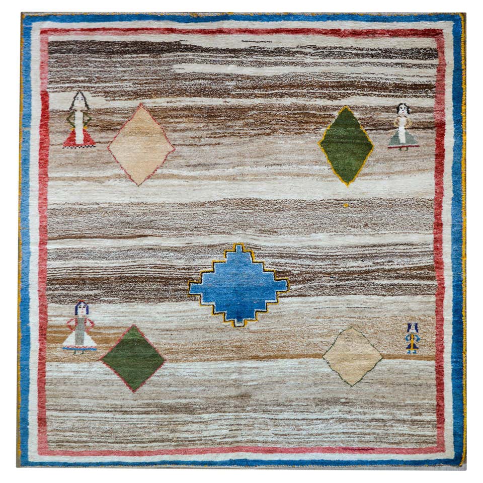 Antique Persian Gabbeh Rug For Sale at 1stDibs