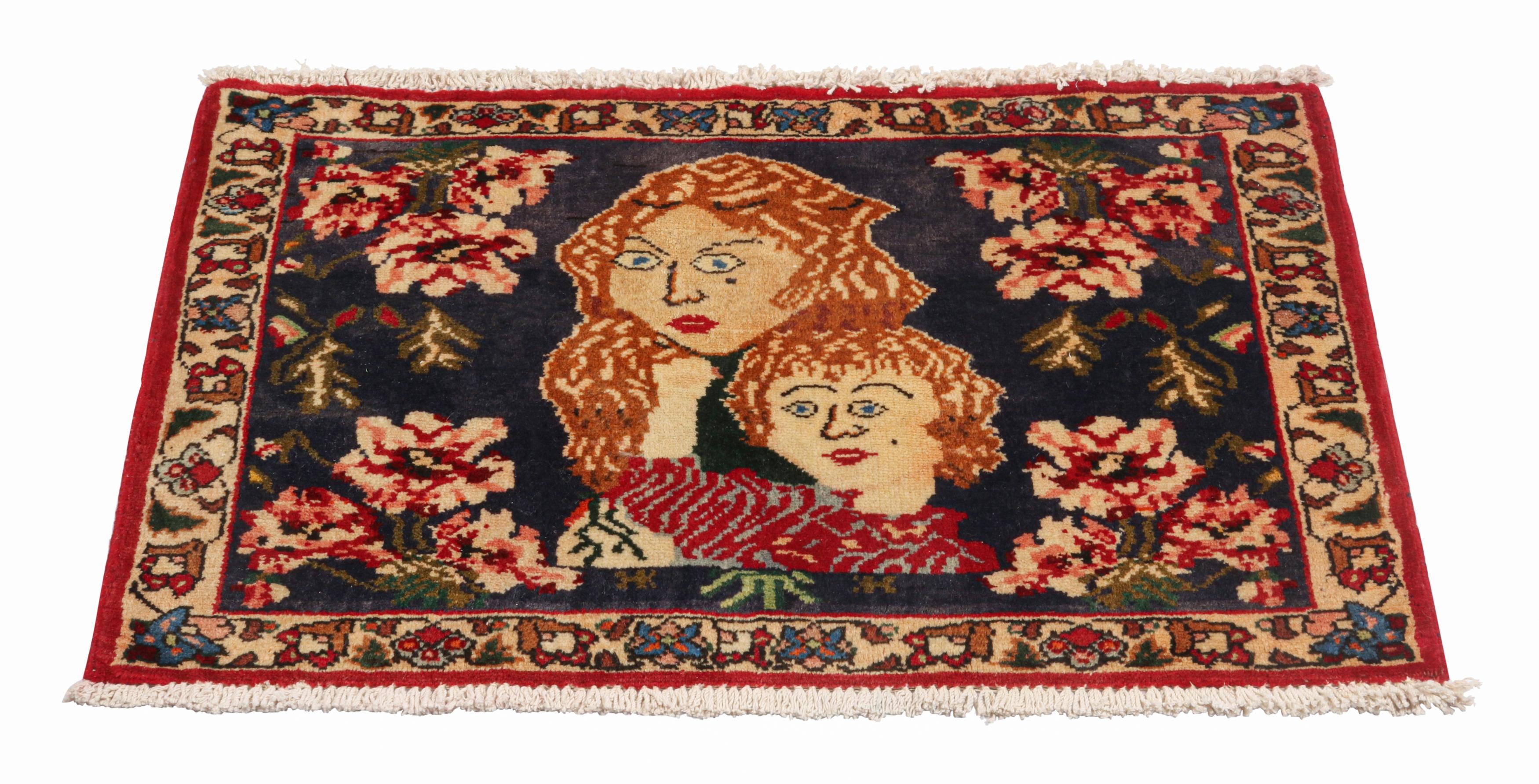 Gabbeh-Teppich in Rot und Brown - Bilder mit Mustern von Rug & Kilim (Stammeskunst) im Angebot