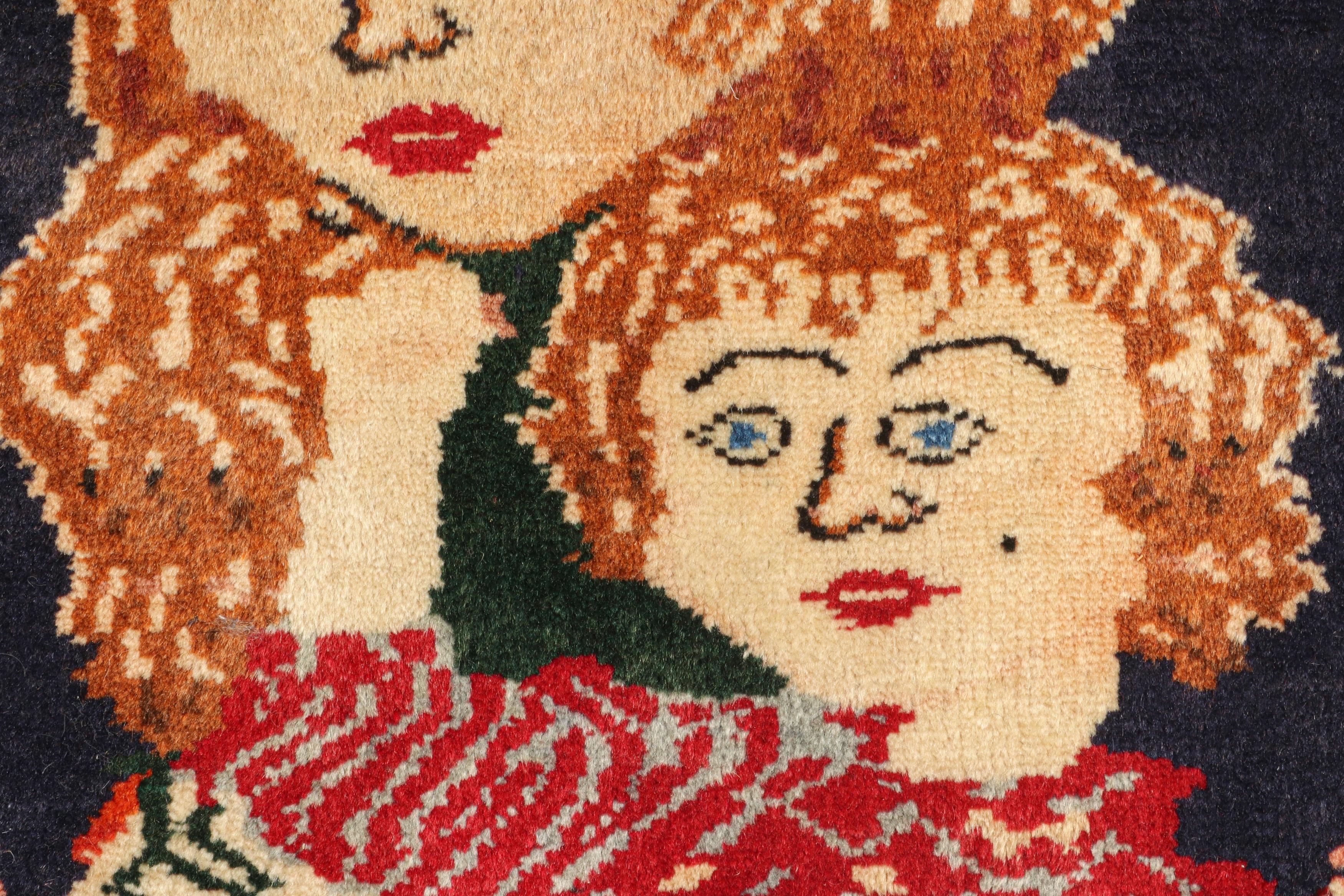 Gabbeh-Teppich in Rot und Brown - Bilder mit Mustern von Rug & Kilim im Zustand „Gut“ im Angebot in Long Island City, NY