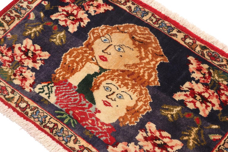 Vintage Gabbeh Rug in Red, and Brown Pictorials with Patterns by Rug ...