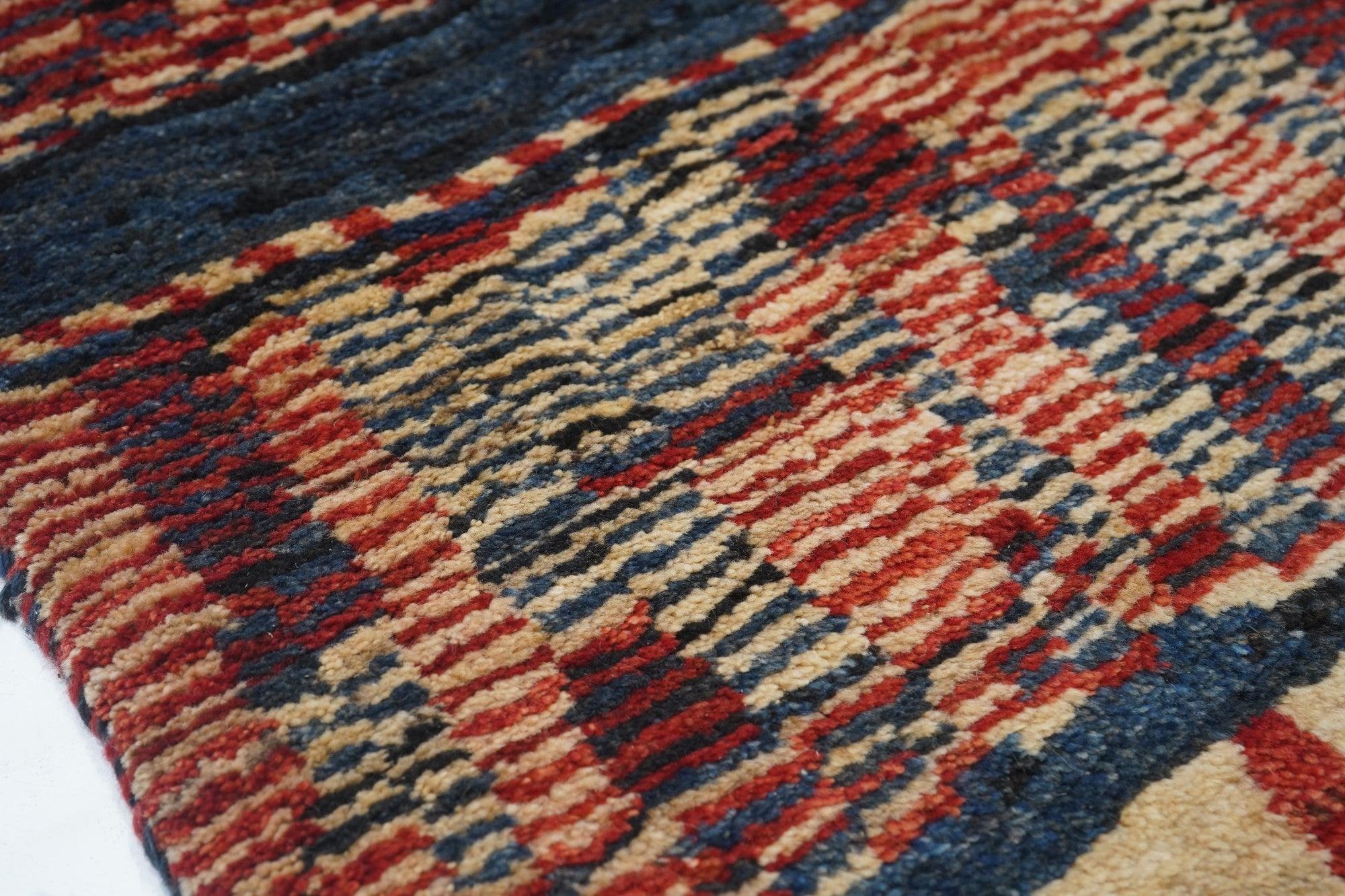Persiano Vintage Gabbeh Runner 2'7'' x 9'9'' in vendita