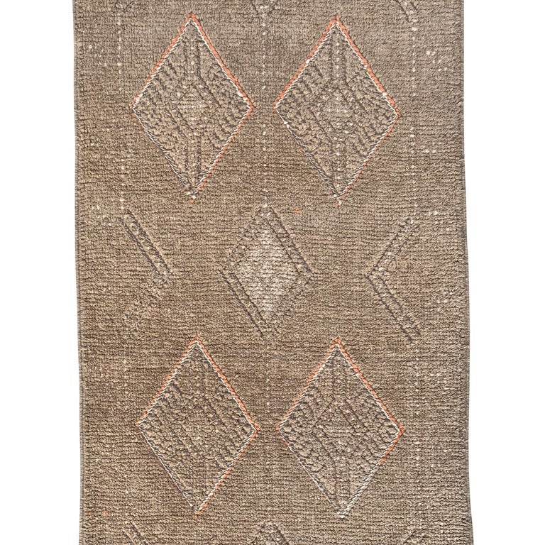 Gabbeh Diamond Pattern Vintage Gabbeh Runner For Sale at 1stDibs