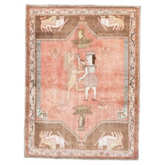 Vintage Gabeh, Lion motif with soldier character